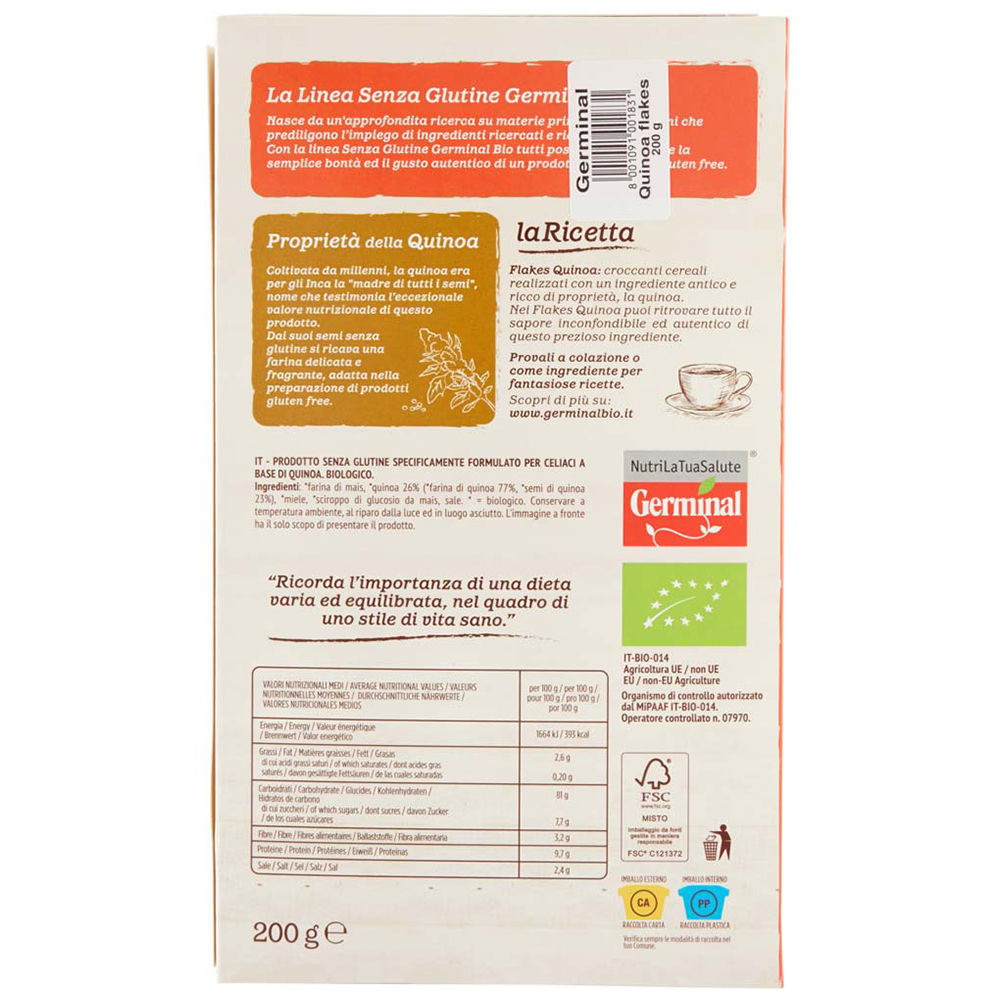 Flakes di quinoa bio senza glutine 200 gr - Immagine 21