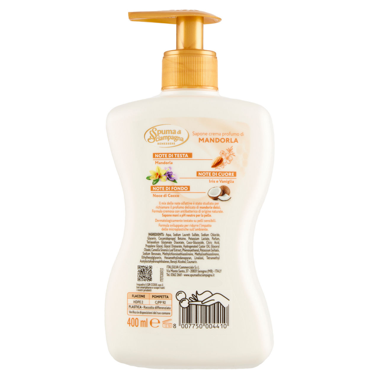 Sapone liquido idratante latte di mandorla e burro di karité 400 ml - Immagine 11