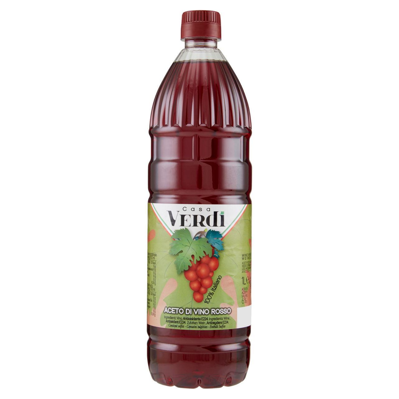 Aceto di vino rosso 1lt. casa verdi l'aretino - Immagine 01