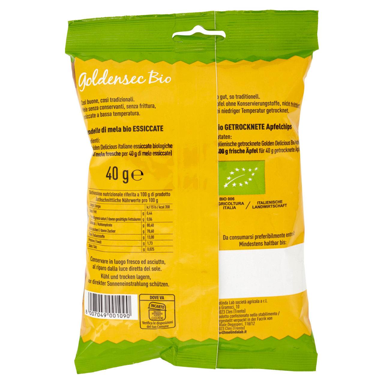 Rondelle di Mela Golden essiccata 40 gr - Immagine 31