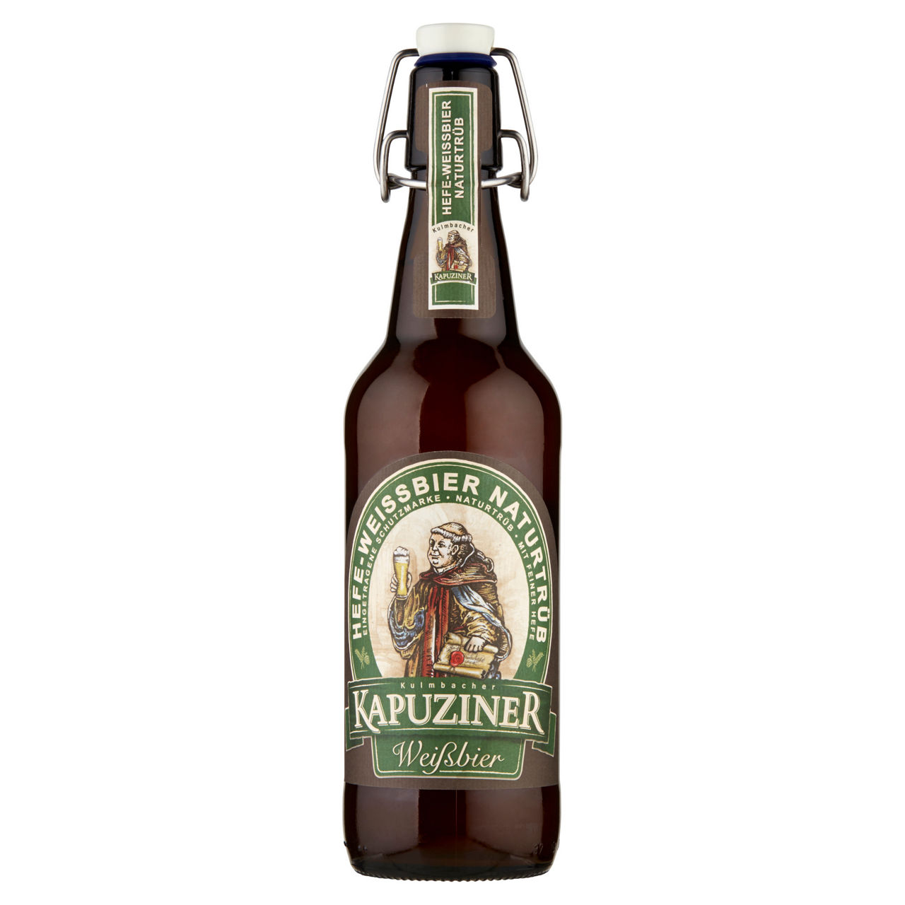 Birra hefe-weissbier kapuziner 5,4 gradi bottiglia ml 500 - Immagine 01