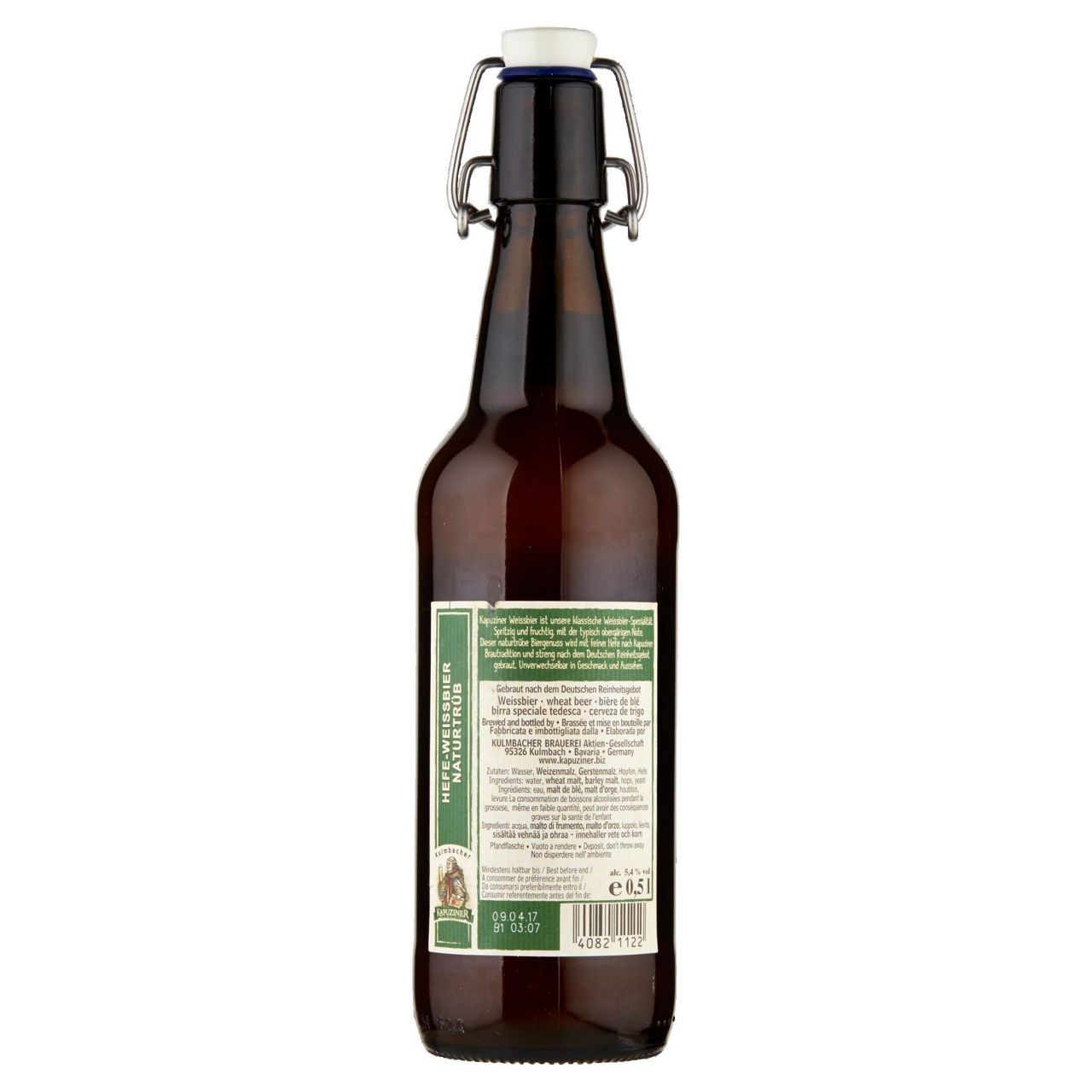 Birra hefe-weissbier kapuziner 5,4 gradi bottiglia ml 500 - Immagine 11
