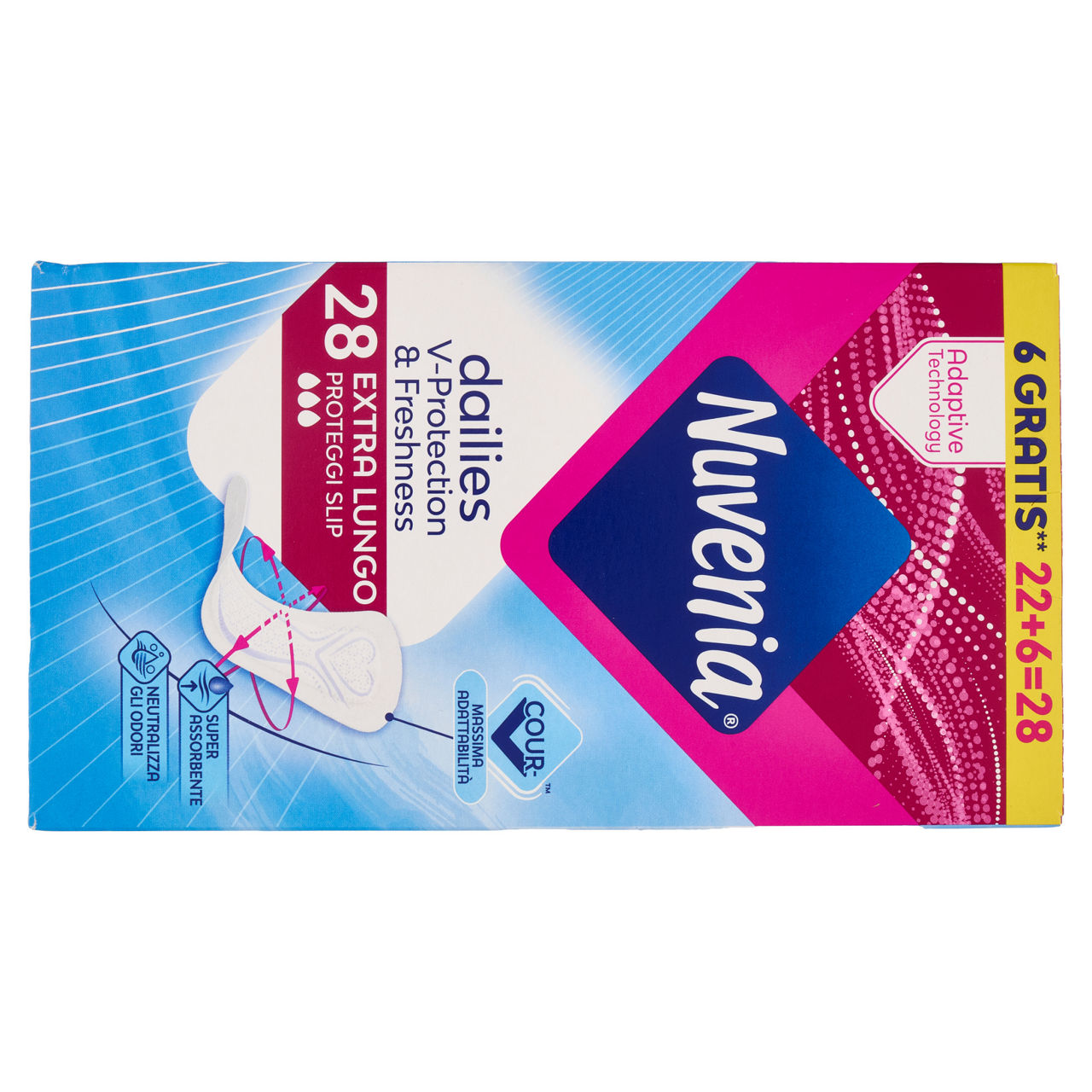 Proteggi slip nuvenia extra lungo con vitamina e pz 22 + 6 gratis - Immagine 21