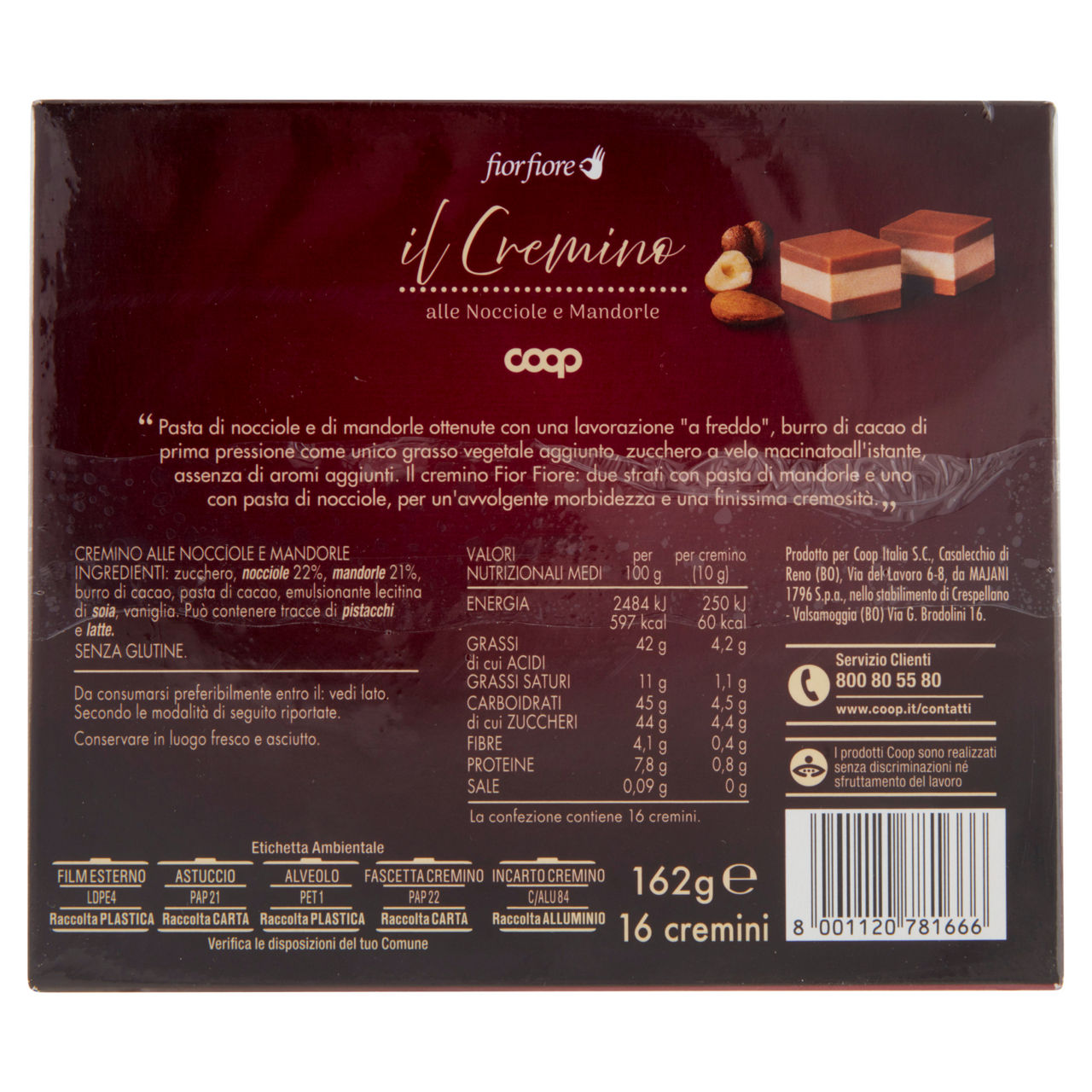 Cioccolatino cremino nocciole e mandorle 162 gr - Immagine 31