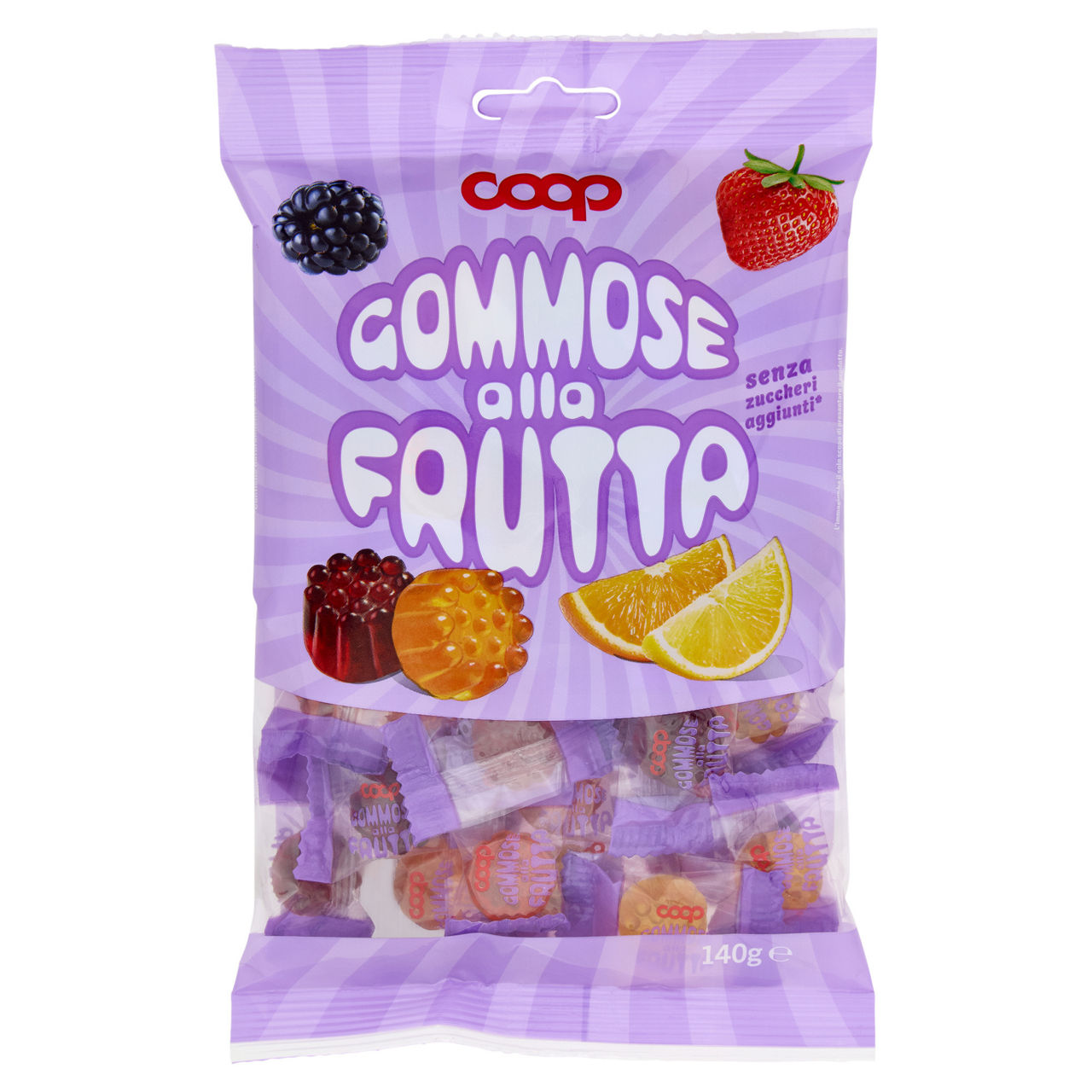 Caramelle gommose alla frutta 140 gr