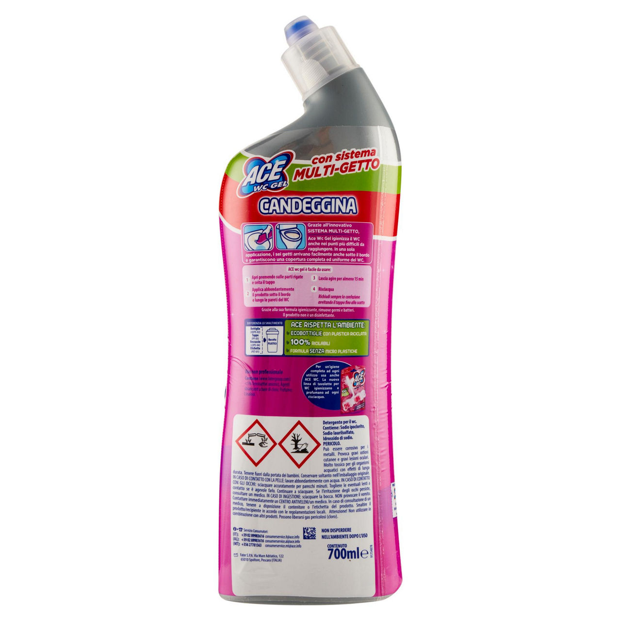Ace wc gel con candeggina profumata ml 700 - Immagine 41