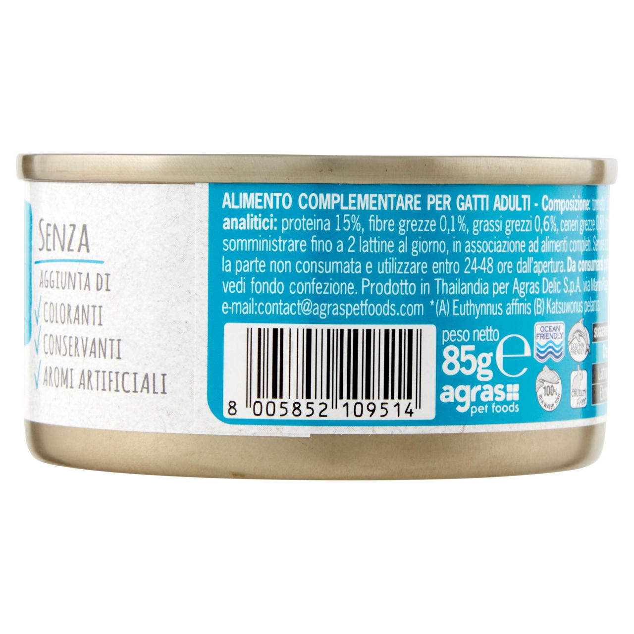 Umido gatto filetti di tonnetto con alicette 85 gr - Immagine 11