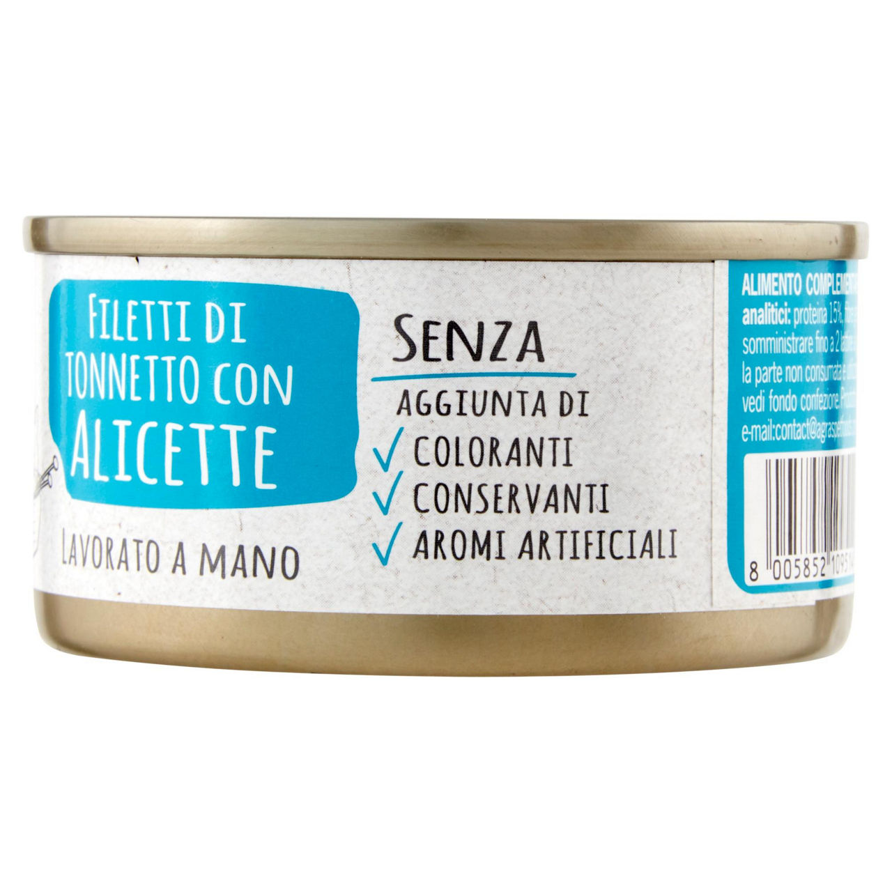 Umido gatto filetti di tonnetto con alicette 85 gr - Immagine 31