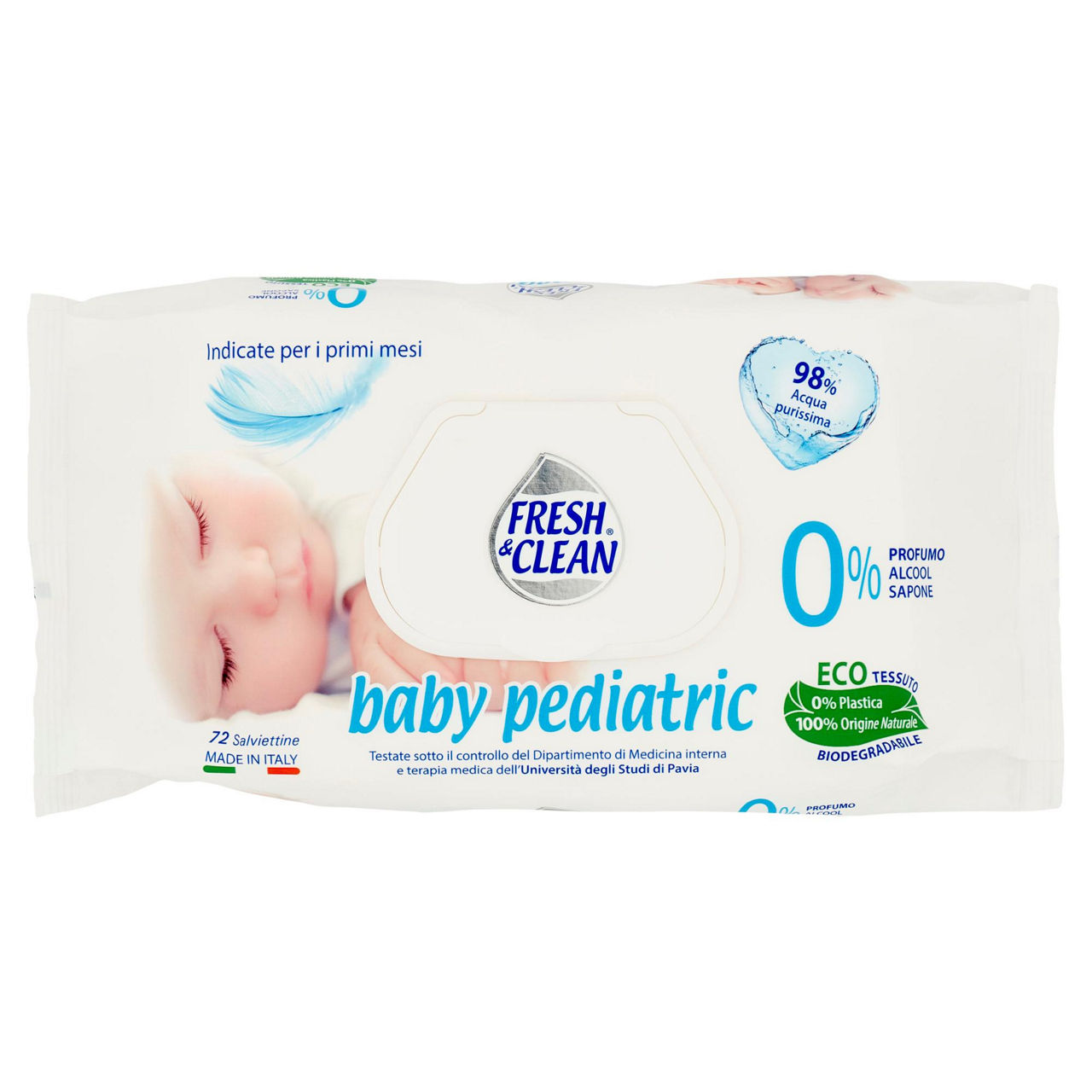 Salviettine Baby Pediatric 72 pz - Immagine 01
