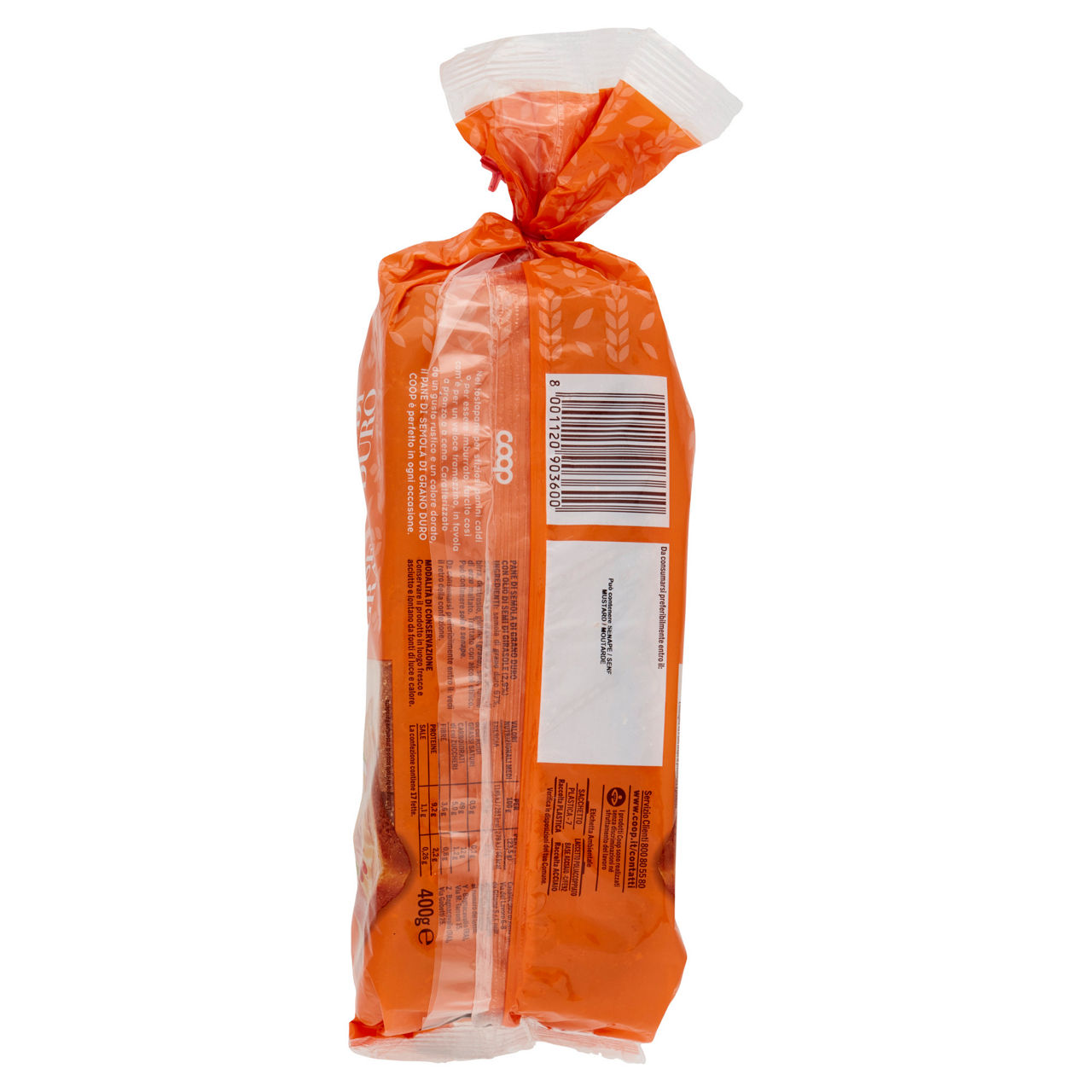 Pane di semola di grano duro coop c/olio extravergine di oliva g400 - Immagine 121