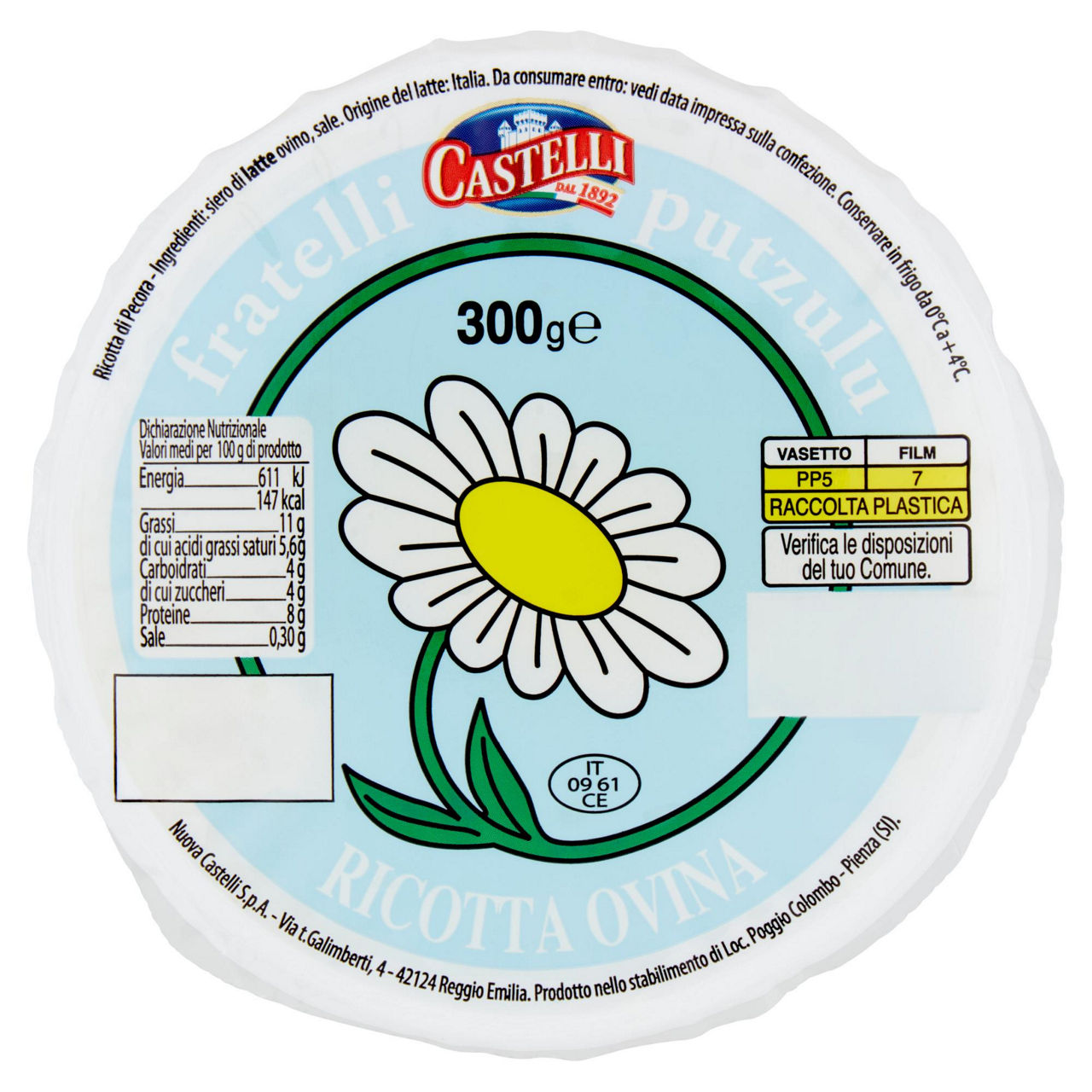 Ricotta pecora putzulu 300 gr - Immagine 01