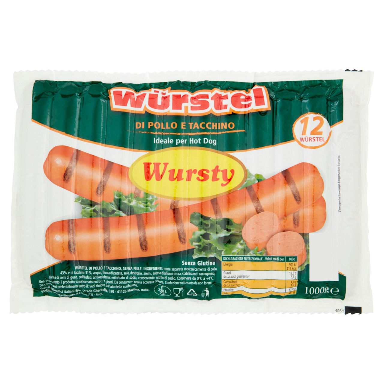 Würstel di pollo e tacchino 1 kg