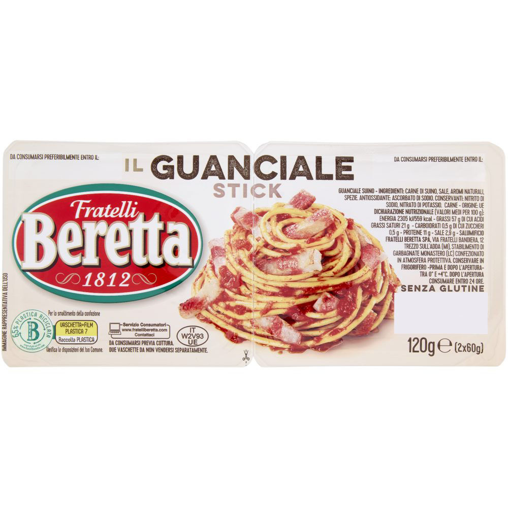 Guanciale in stick 2 pz 120 gr - Immagine 01