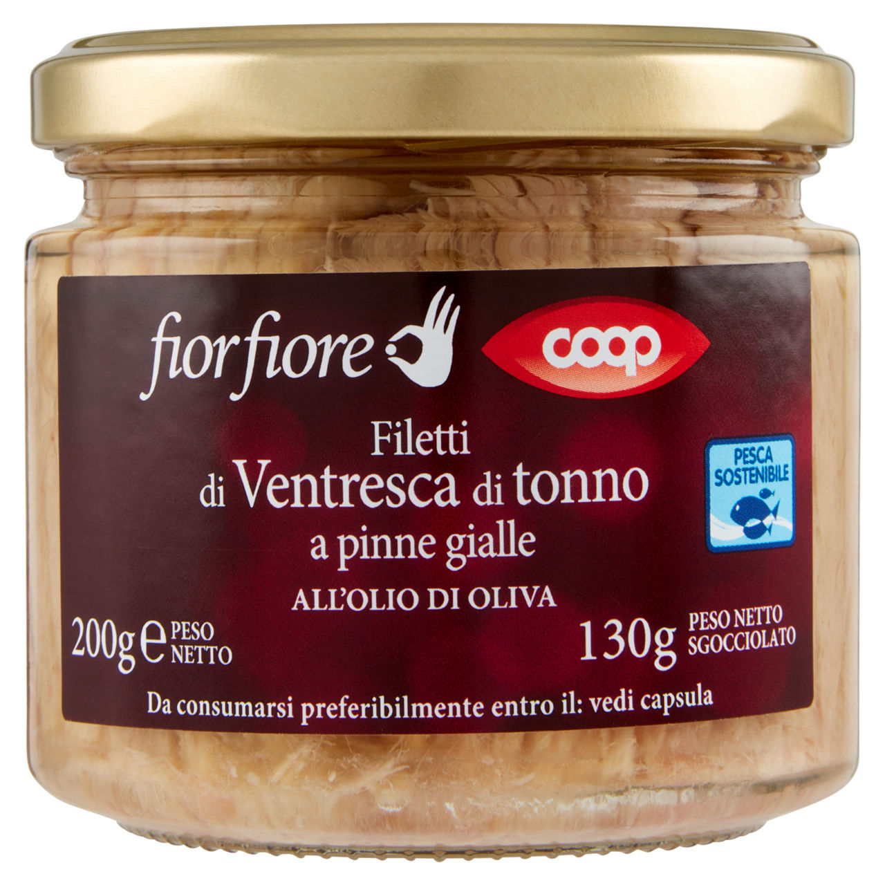 Filetti di ventresca coop fior fiore vaso vetro g 200 - Immagine 01