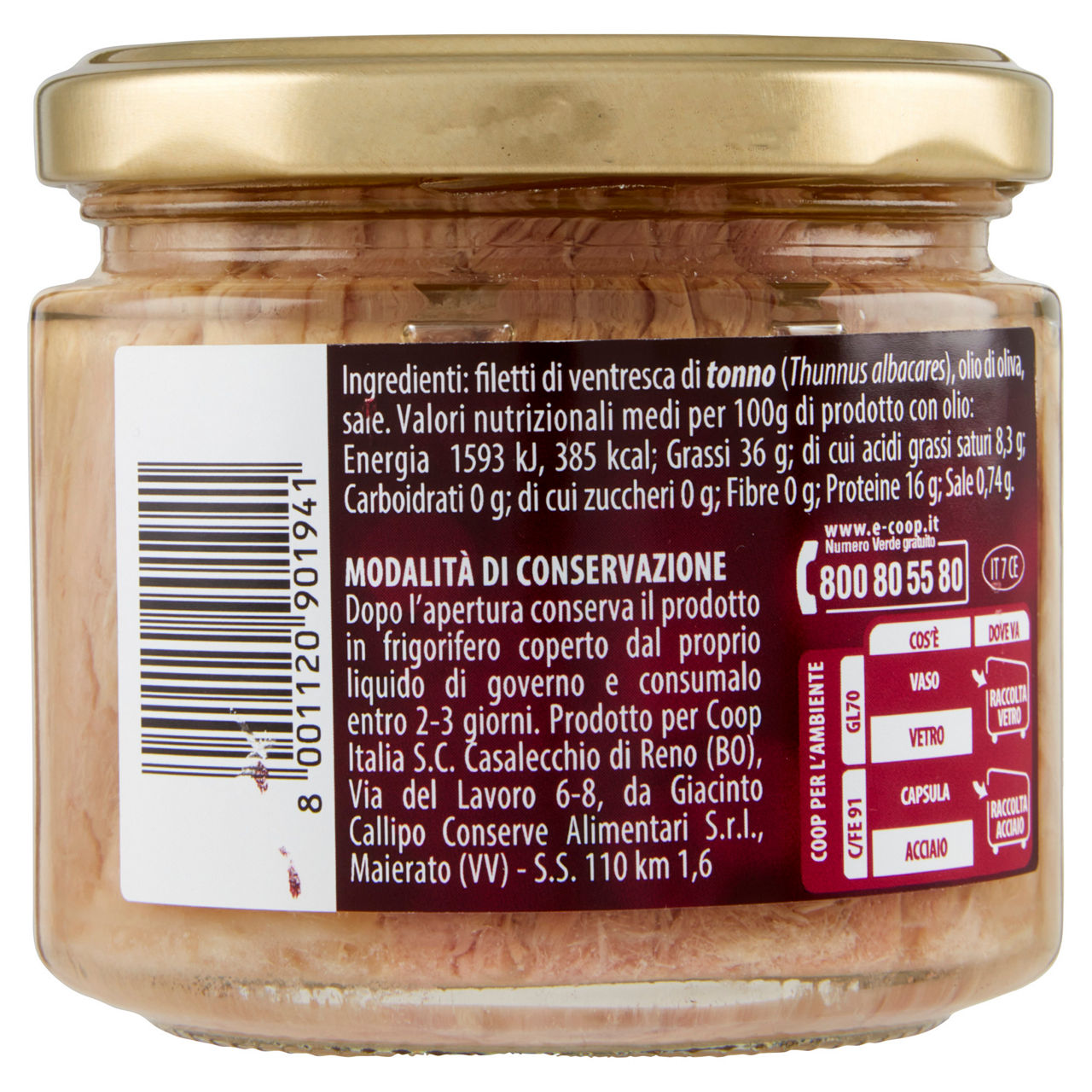 Filetti di ventresca coop fior fiore vaso vetro g 200 - Immagine 21