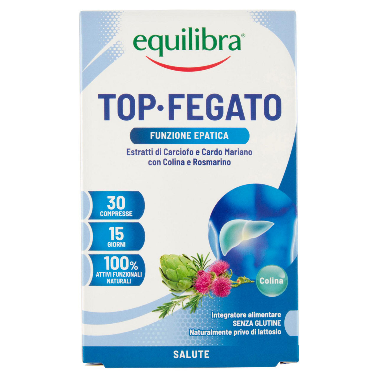 Integratore alimentare funzione epatica Top fegato 30 capsule - Immagine 01