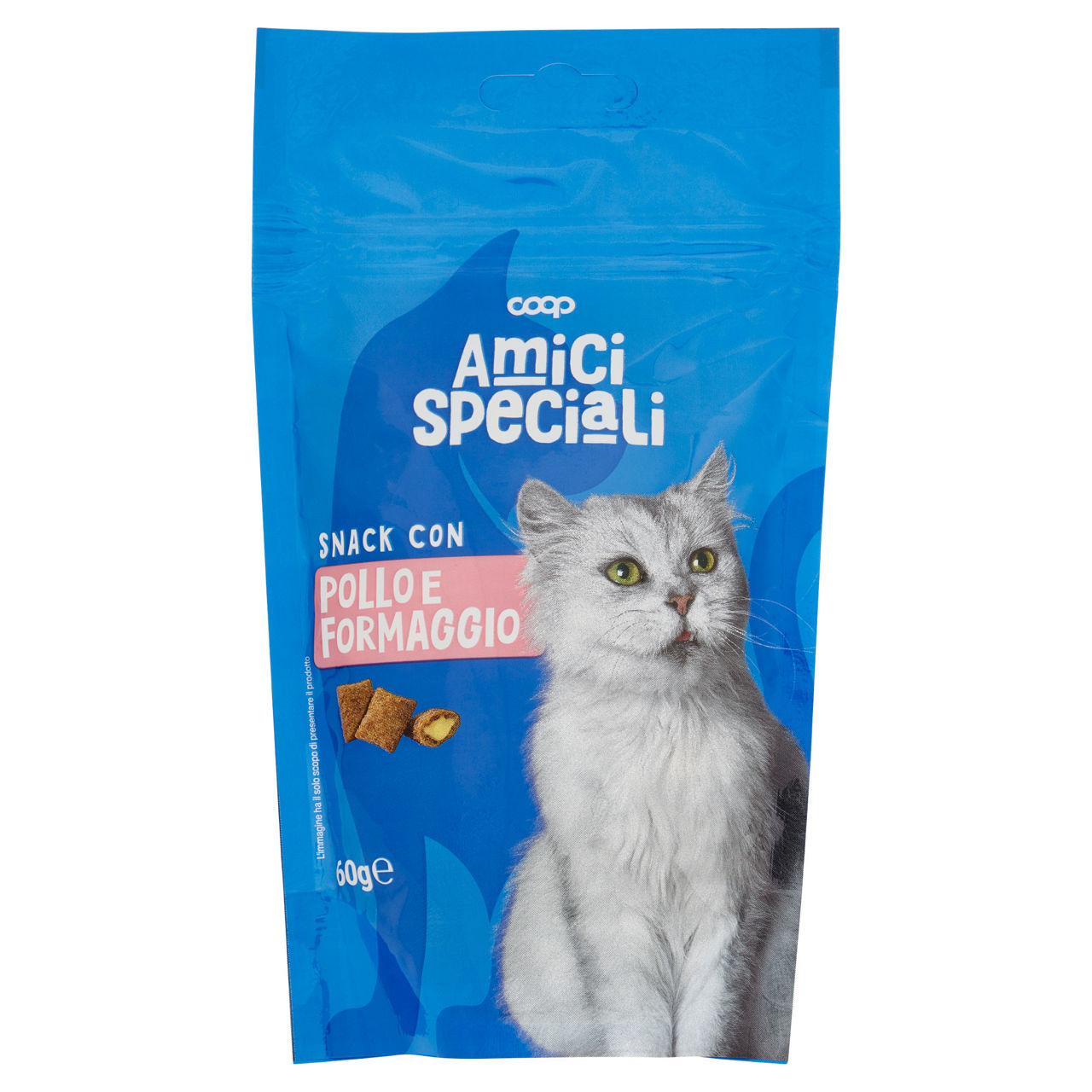 Snack per gatti ripieni con pollo e formaggio 60 gr