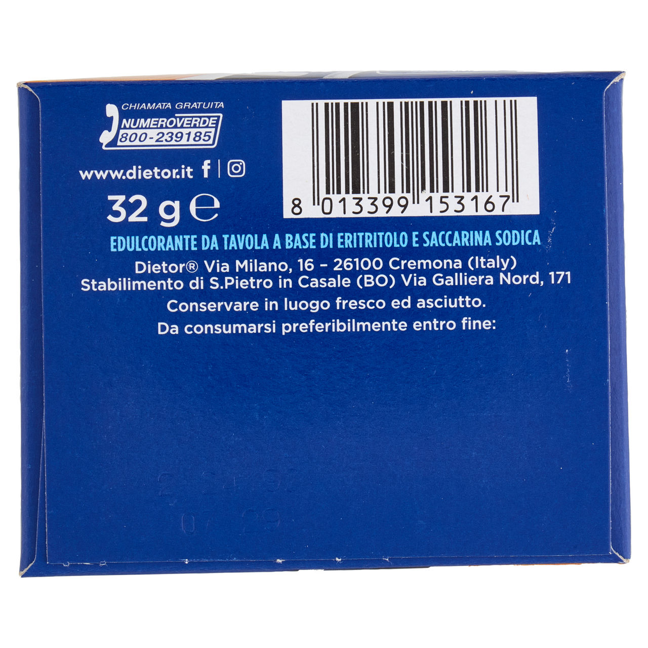Dolcificante edulcorante in bustine 40 pz 32 gr - Immagine 31