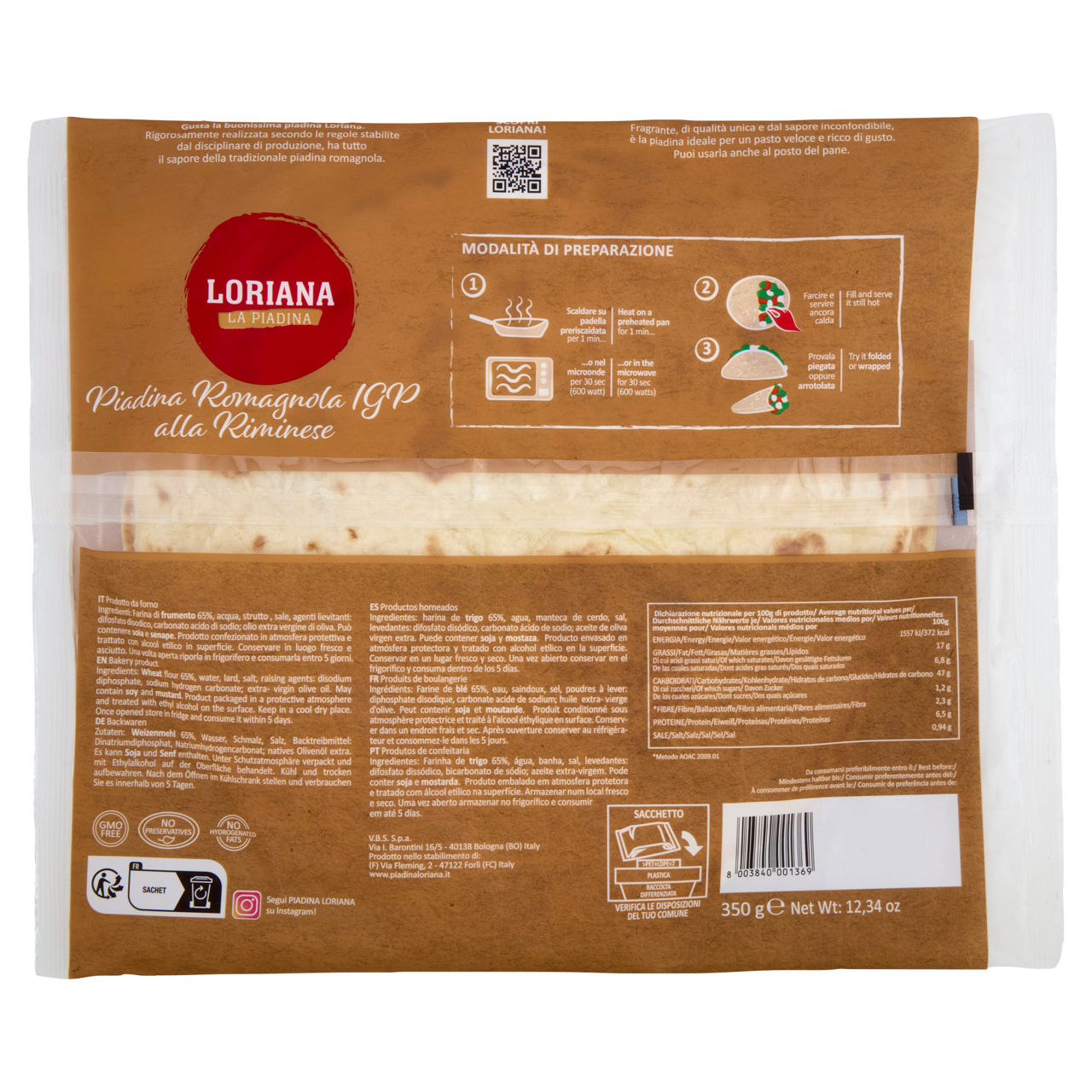 Piadina romagnola igp alla riminese 3 pz 350 gr - Immagine 51