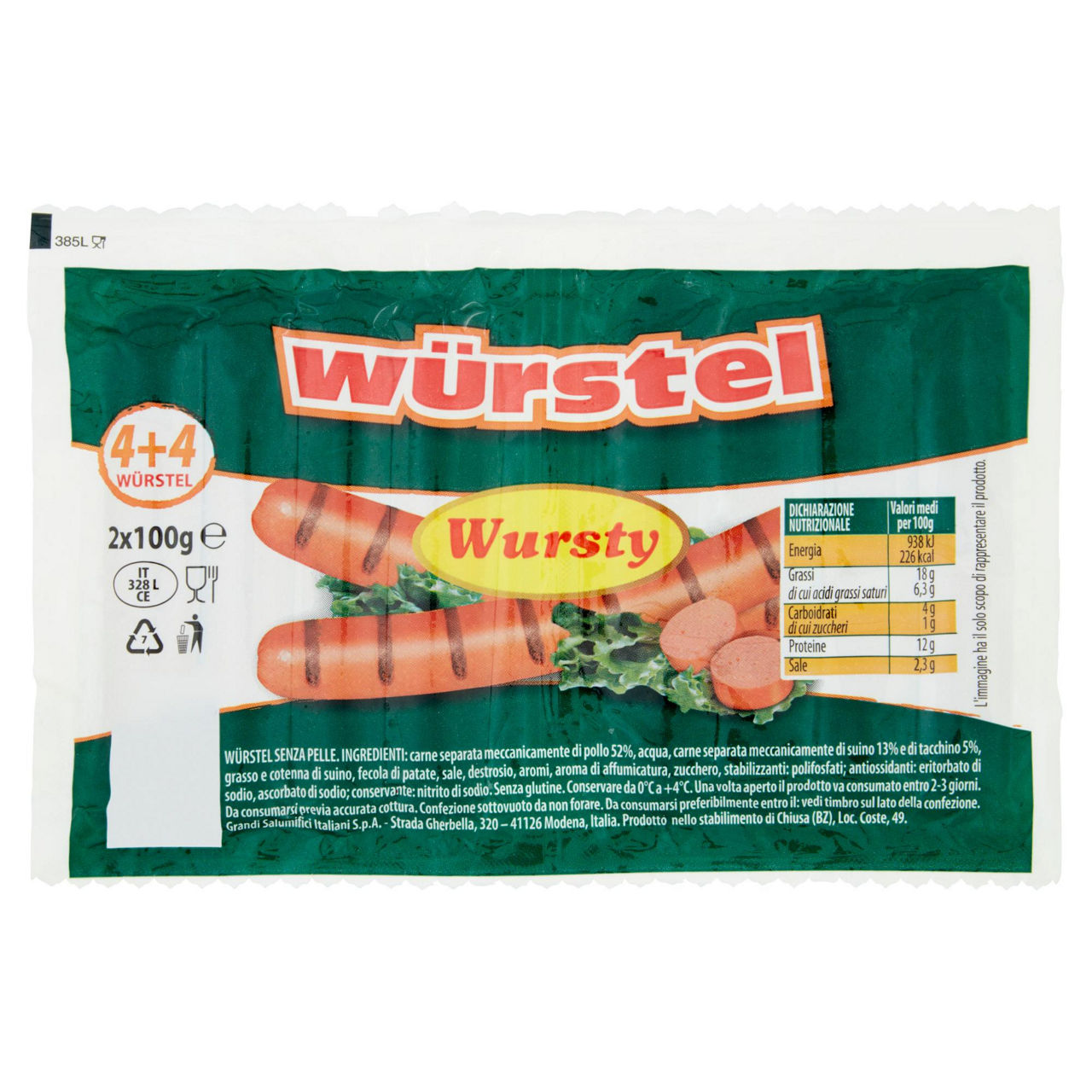 Würstel 2 pack 200 gr - Immagine 01