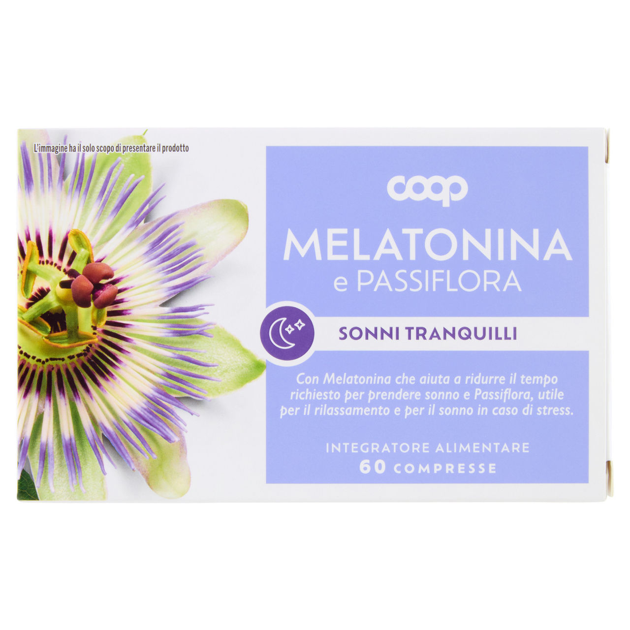 Integratore alimentare melatonina e passiflora 60 compresse