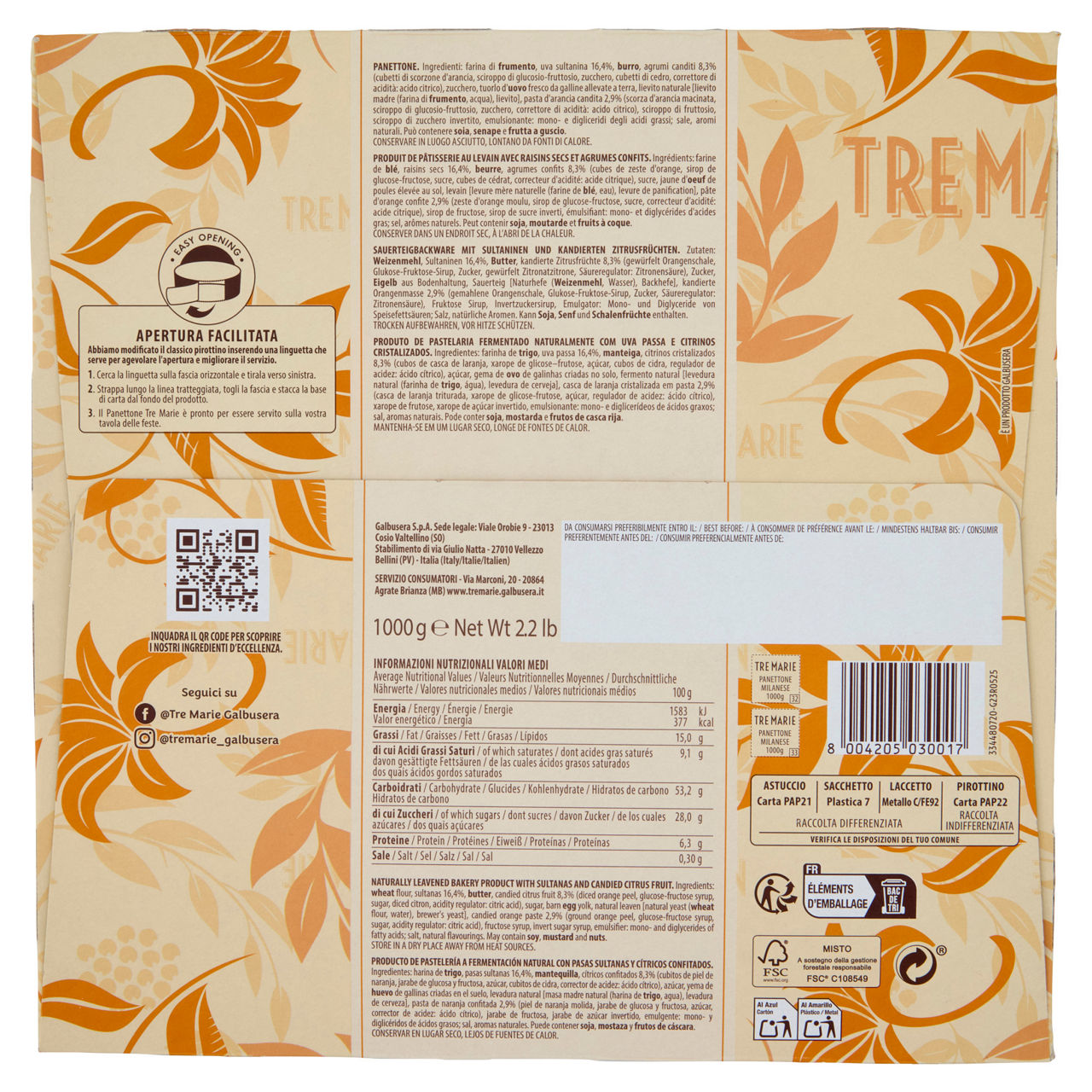 Panettone tradizionale Milanese basso 1 kg - Immagine 31