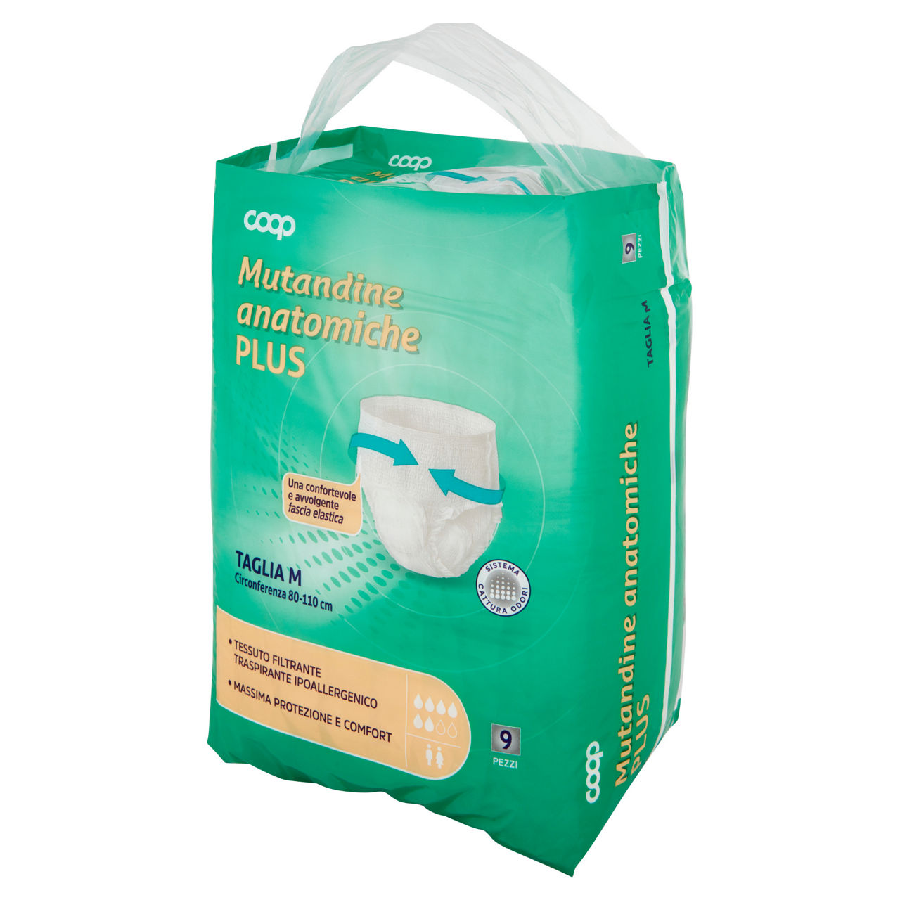 Assorbenti per incontinenza mutandina anatomica plus coop media busta pz 9 - Immagine 51