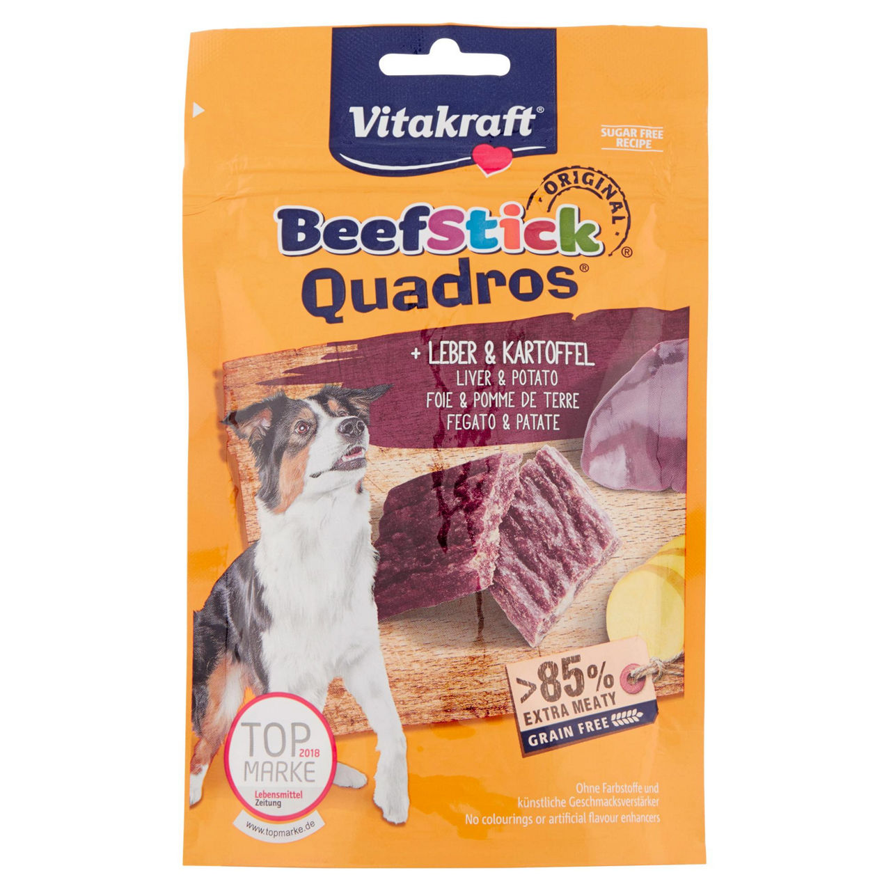Beef stick quadros con fegato e patate vitkraft busta gr.70 - Immagine 01