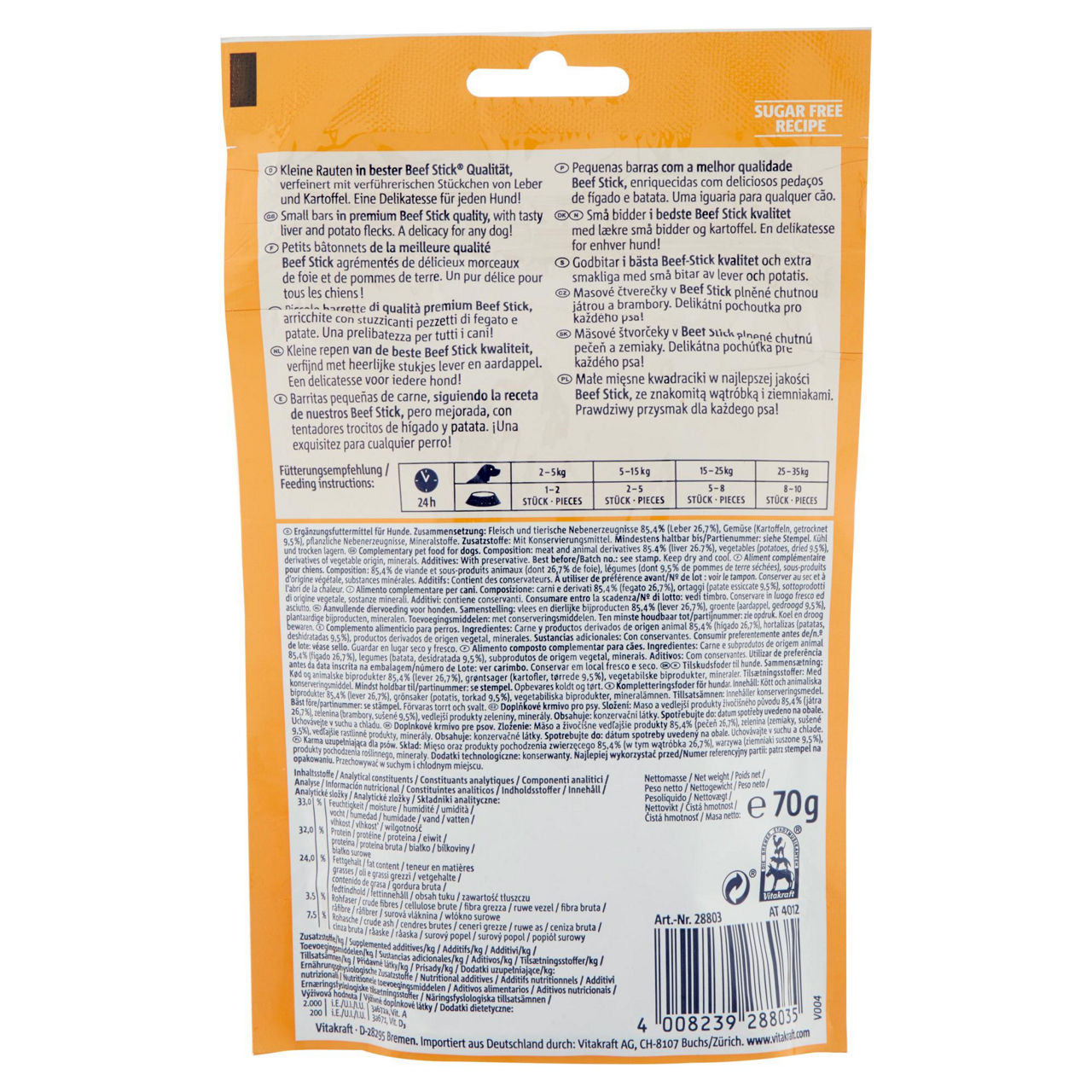 Beef stick quadros con fegato e patate vitkraft busta gr.70 - Immagine 11