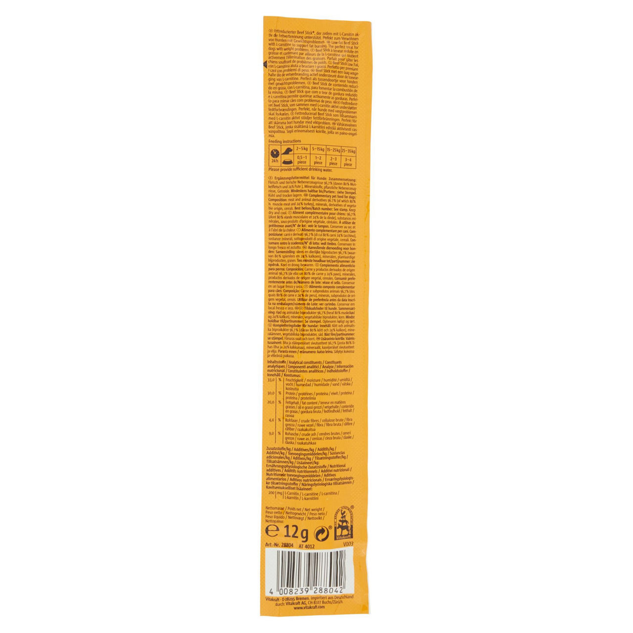 Beef-stick® low fat vitakraft busta gr.12 - Immagine 31