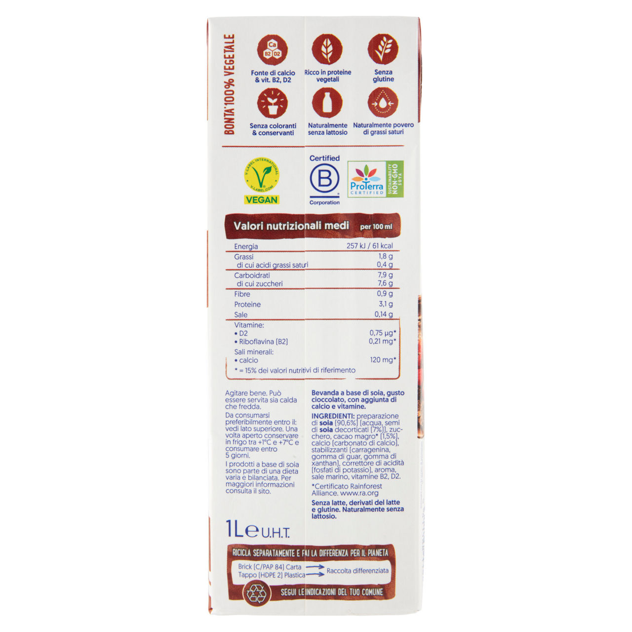 Bevanda di soia gusto cioccolato 1 lt - Immagine 31