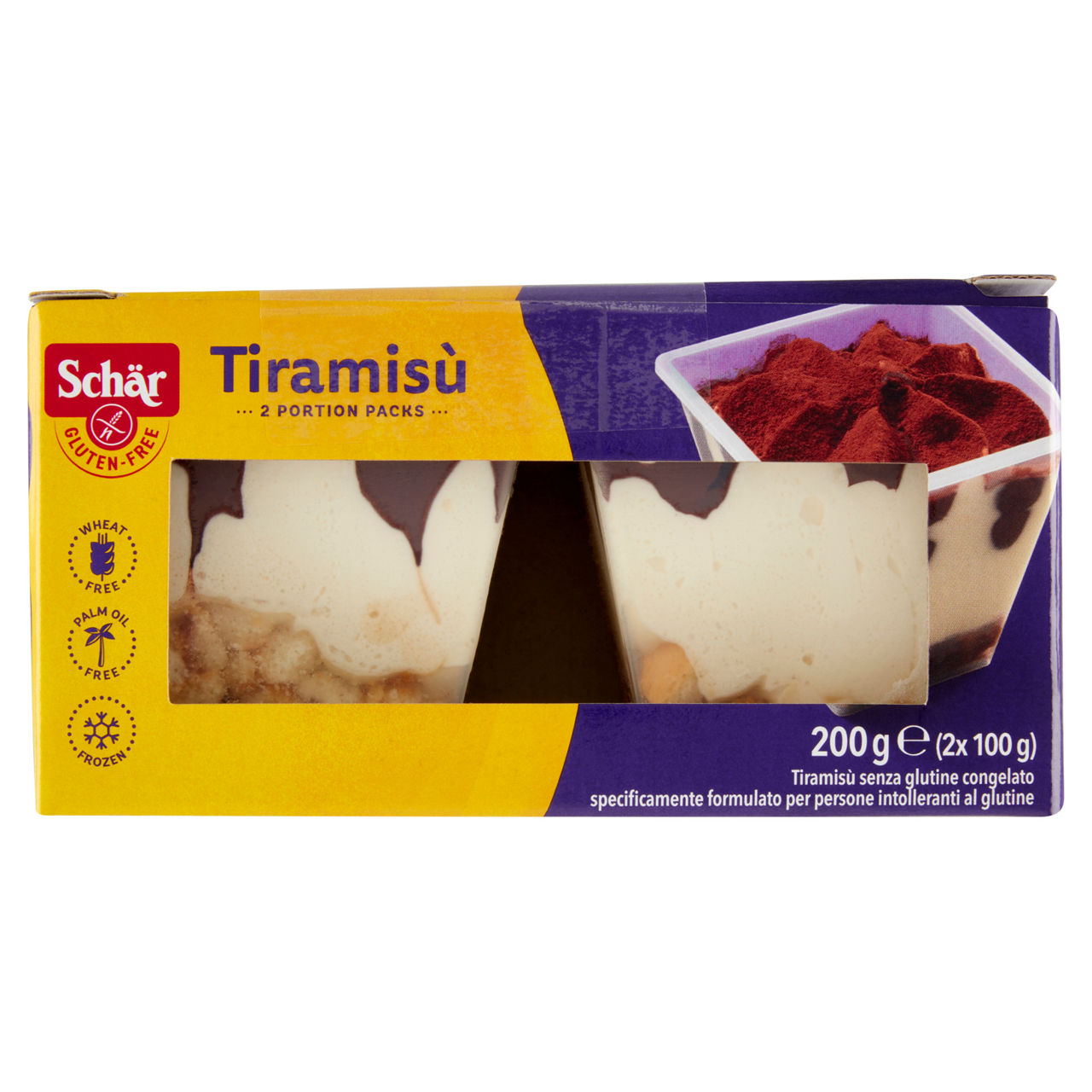 Dessert gelato Tiramisù senza glutine 2 pz 200 gr
