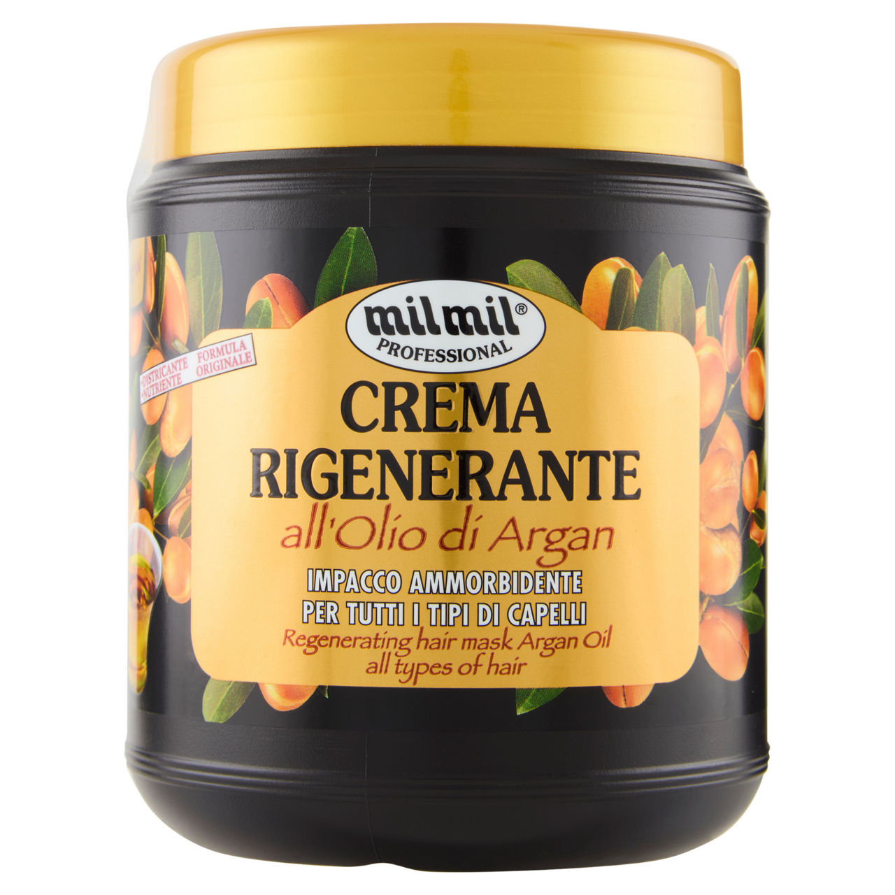 Crema capelli rigenerante all'olio di argan milmil l 1 - Immagine 01