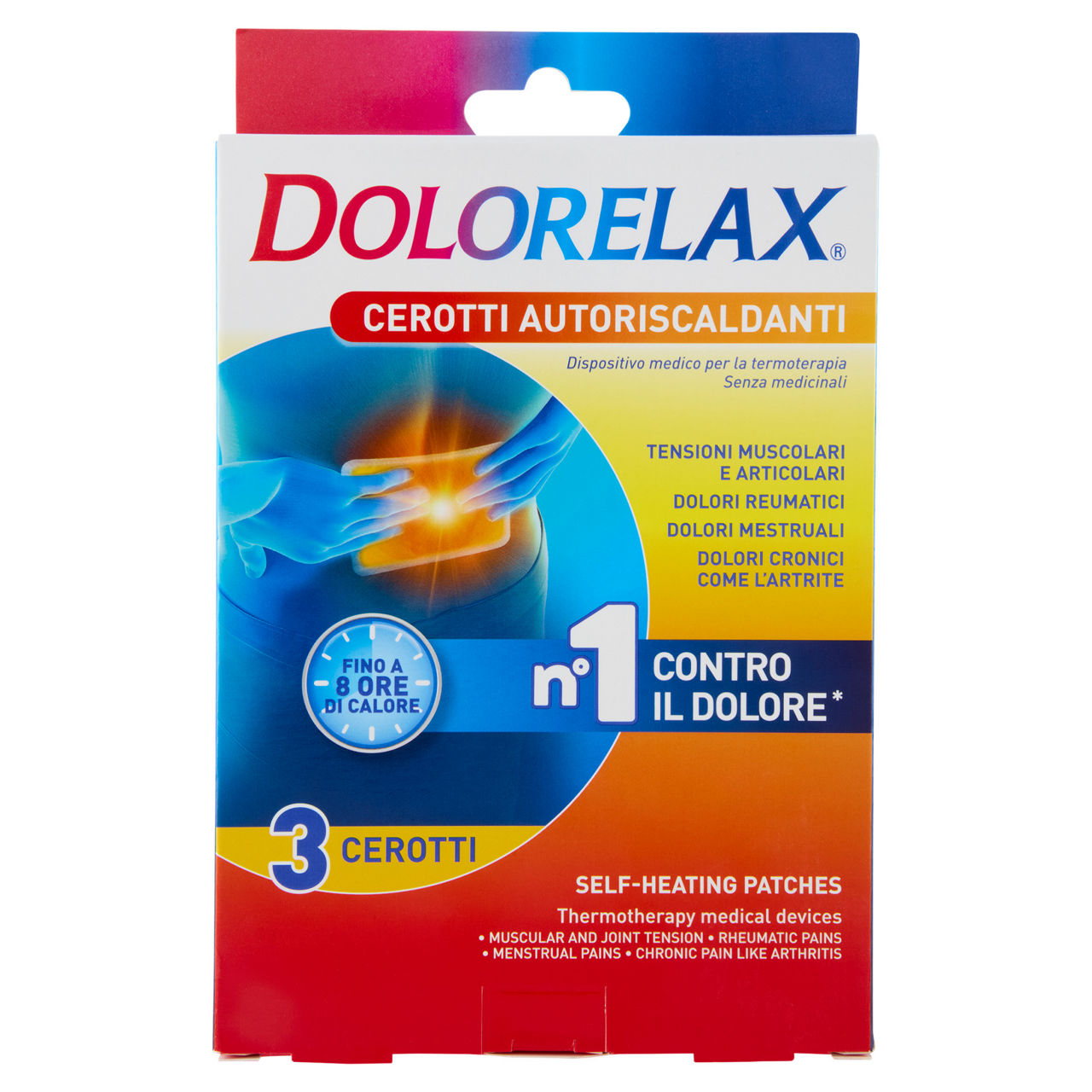 Cerotti dolorelax med autoriscaldanti scatola pezzi 3 - Immagine 01