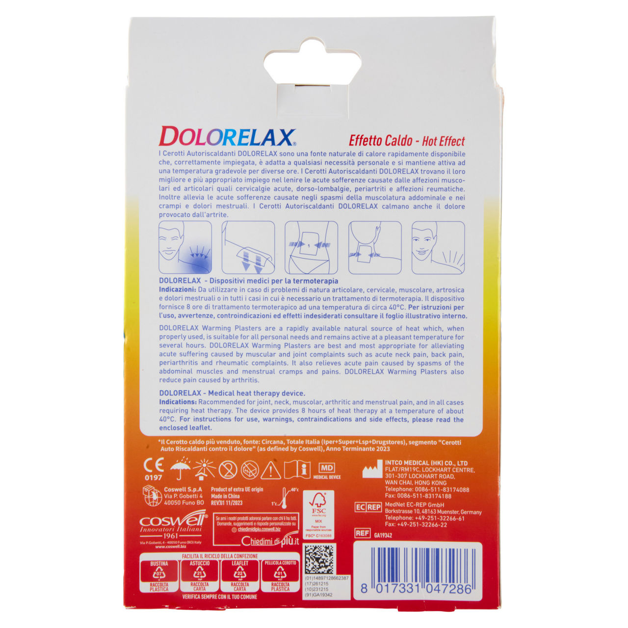 Cerotti dolorelax med autoriscaldanti scatola pezzi 3 - Immagine 51