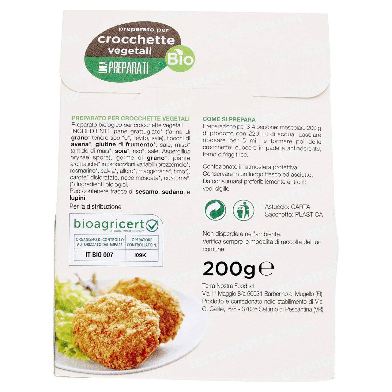 Preparato per crocchette vegetali bio 200 gr - Immagine 41