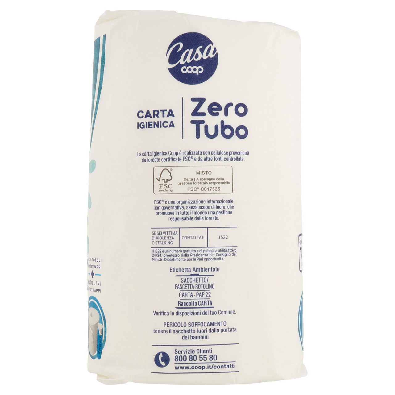 Carta igienica maxirotoli zerotubo 2 veli 550 strappi 6 pz - Immagine 11