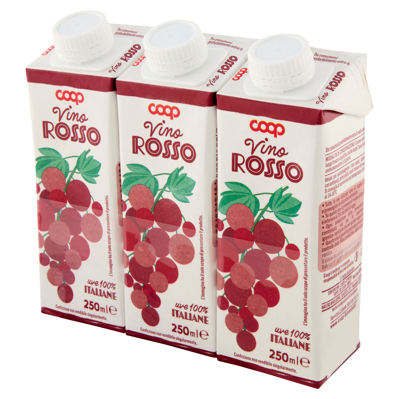Vino rosso in brick 3 pz x 250 ml - Immagine 51