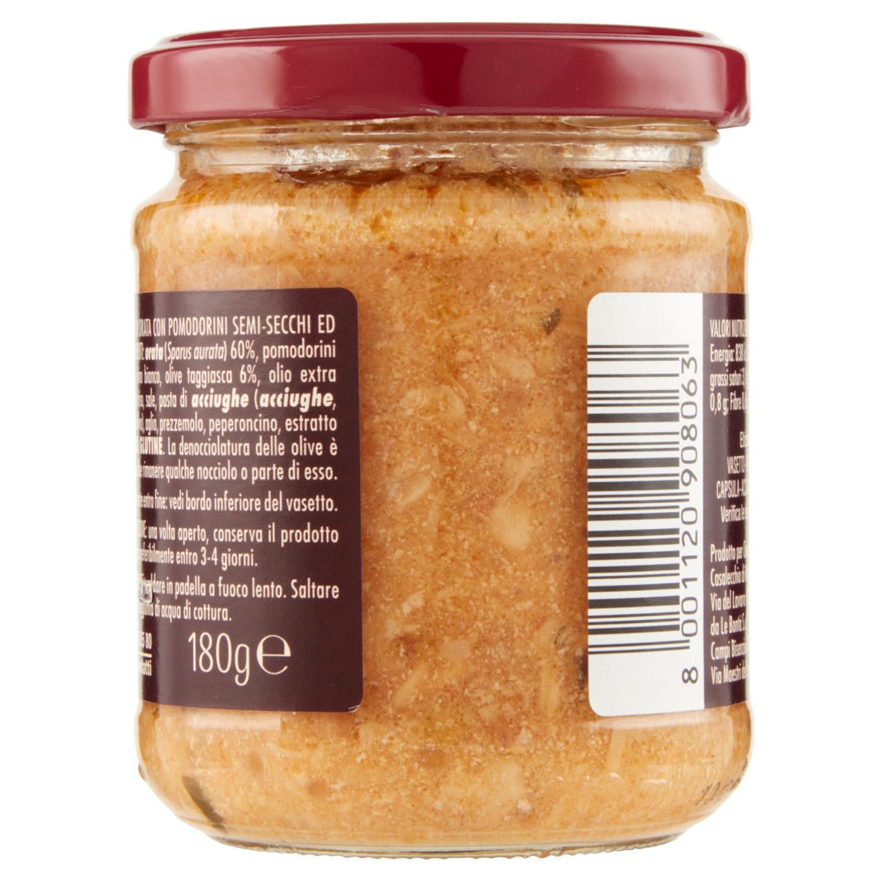Sugo di orata con pomodorini e olive taggiasca 180 gr - Immagine 11