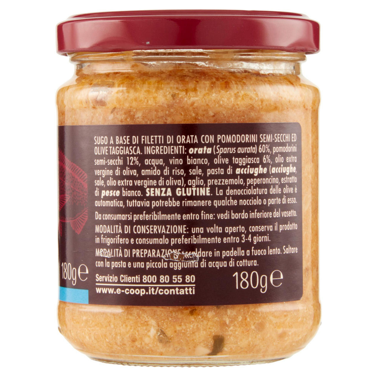 Sugo di orata con pomodorini e olive taggiasca 180 gr - Immagine 51