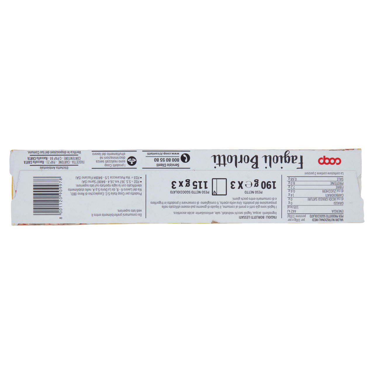 Fagioli borlotti lessati coop combisafe g.115x3 - Immagine 31