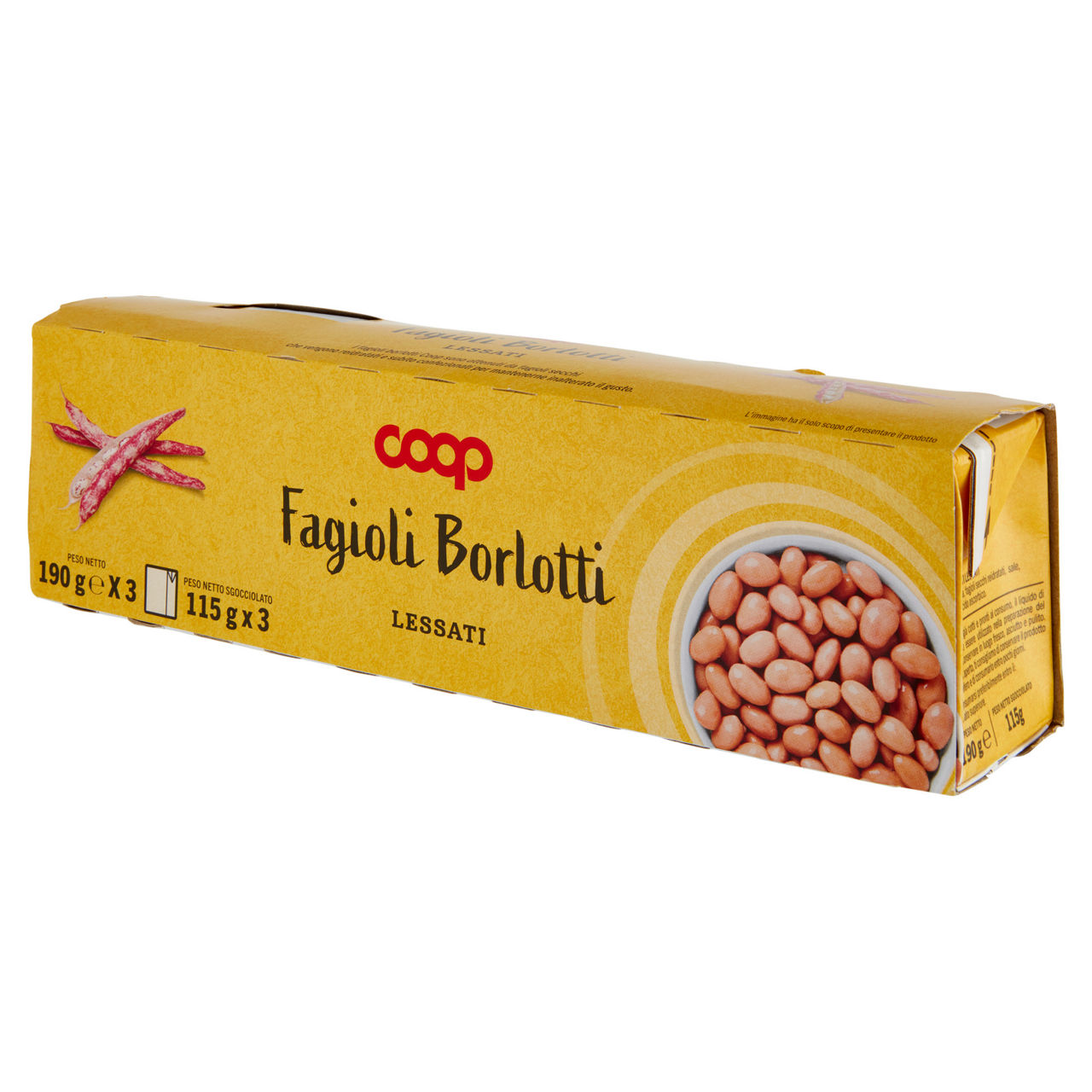 Fagioli borlotti lessati coop combisafe g.115x3 - Immagine 11