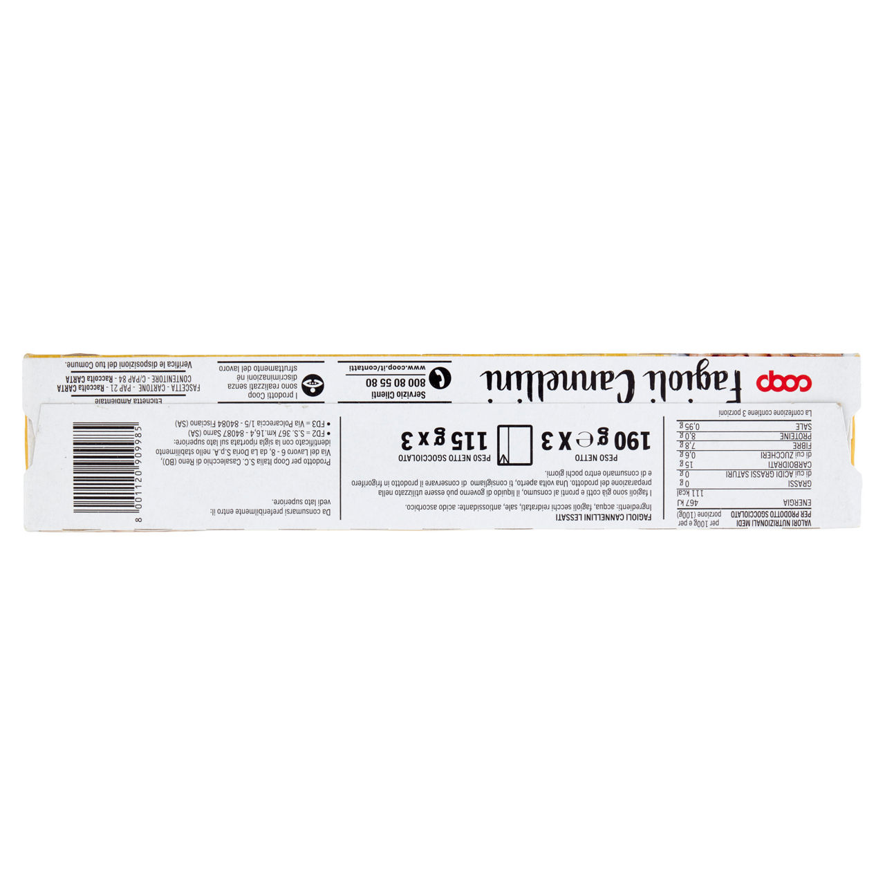Fagioli cannellini lessati coop combisafe g 115x3 - Immagine 21