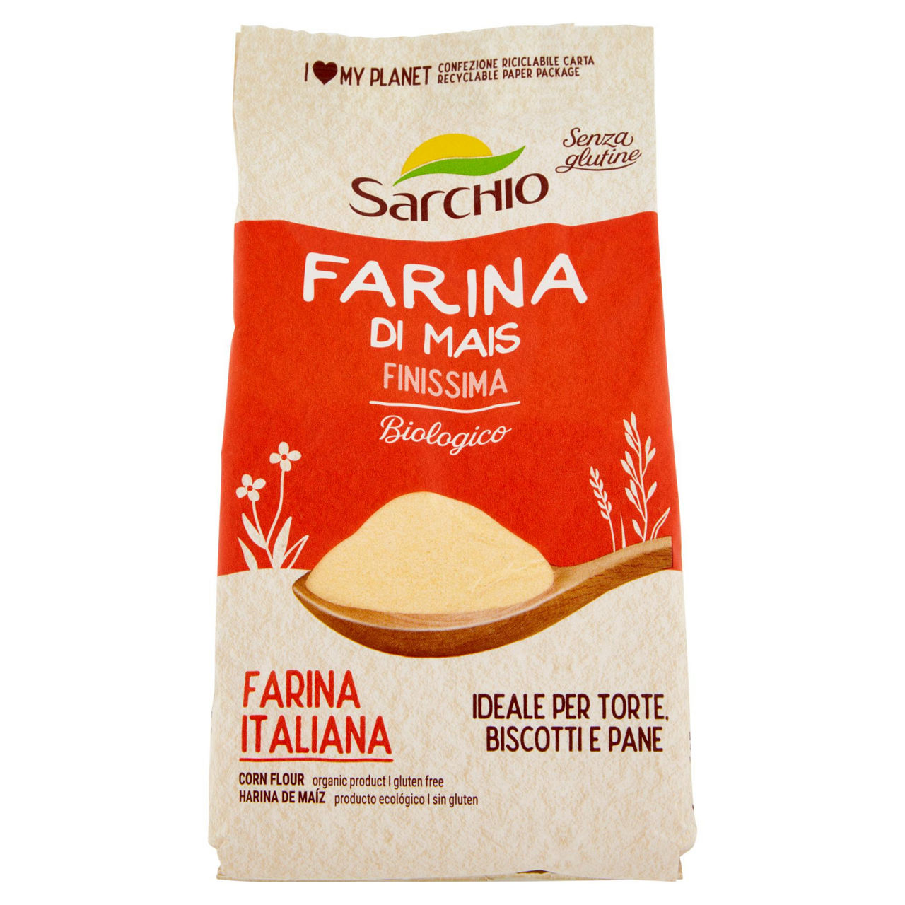 Farina di mais finissima bio senza glutine 500 gr - Immagine 01