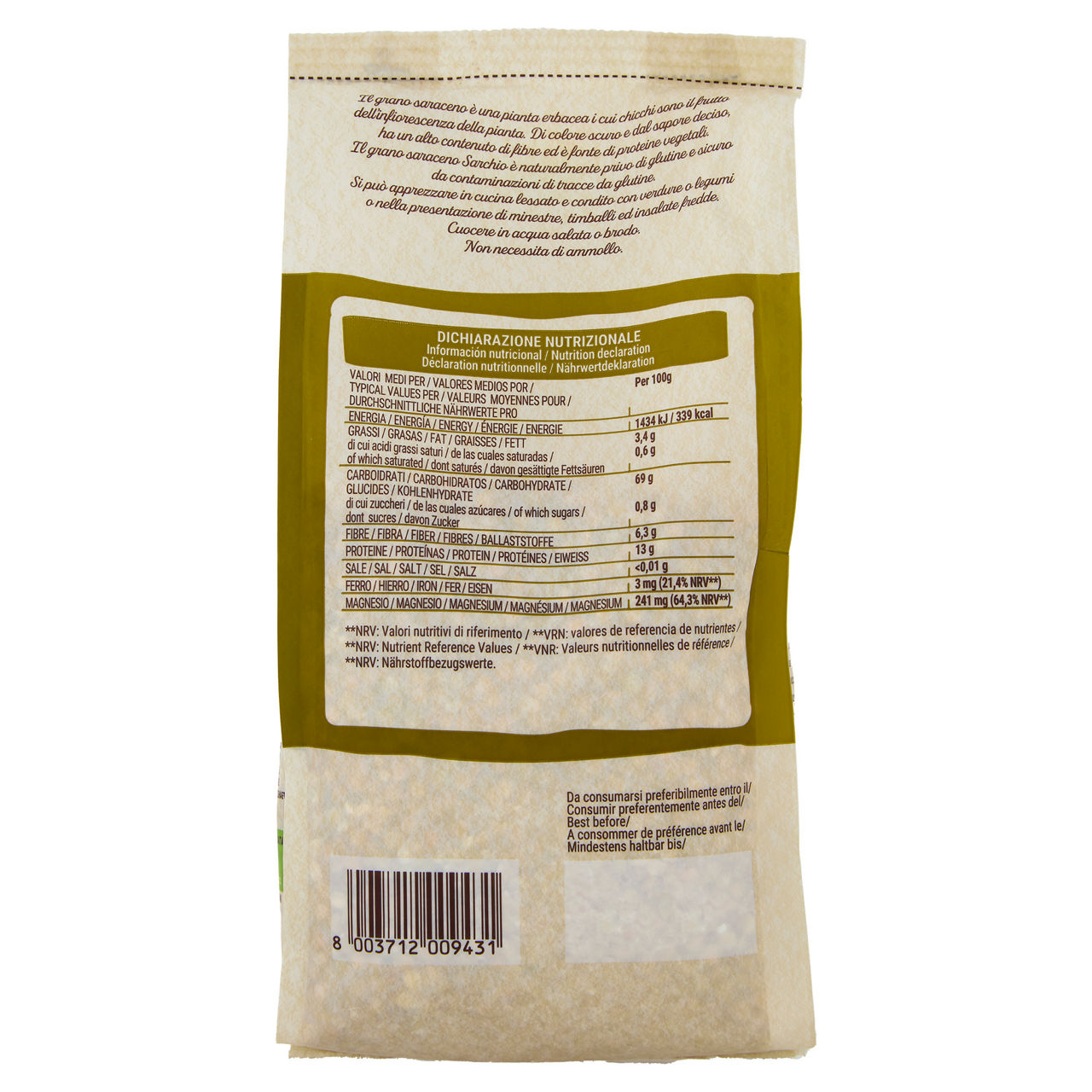 Grano saraceno decorticato senza glutine bio 400 gr - Immagine 11