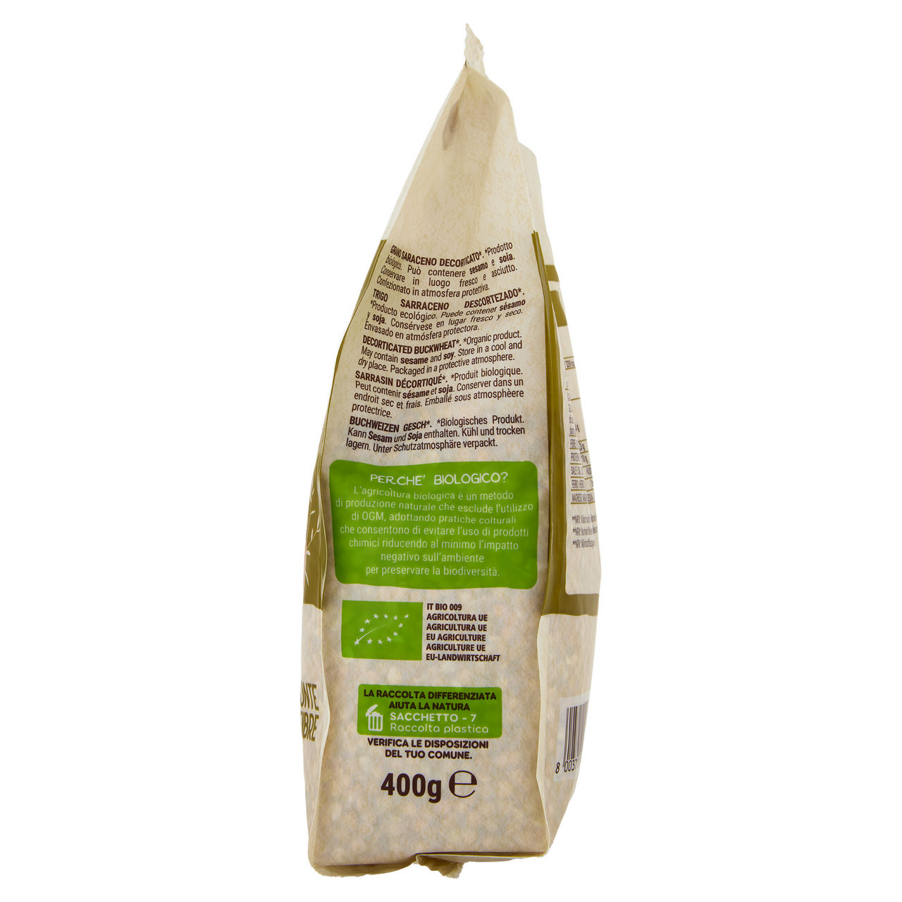 Grano saraceno decorticato senza glutine bio 400 gr - Immagine 41