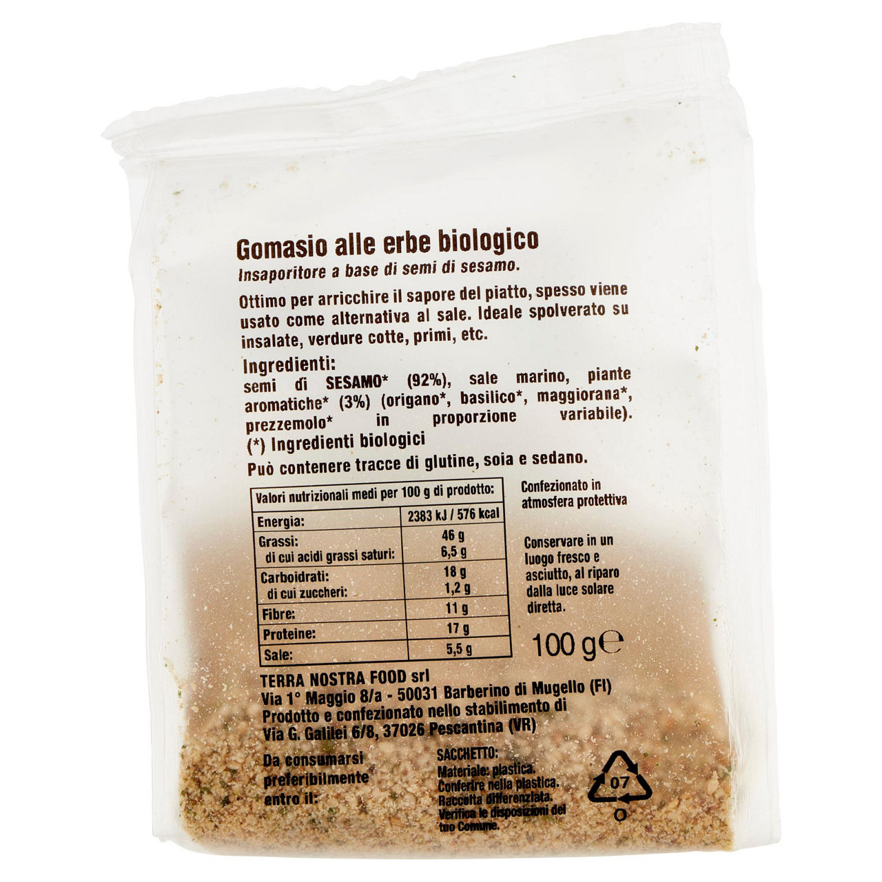 Insaporitore gomasio alle erbe bio 100 gr - Immagine 51