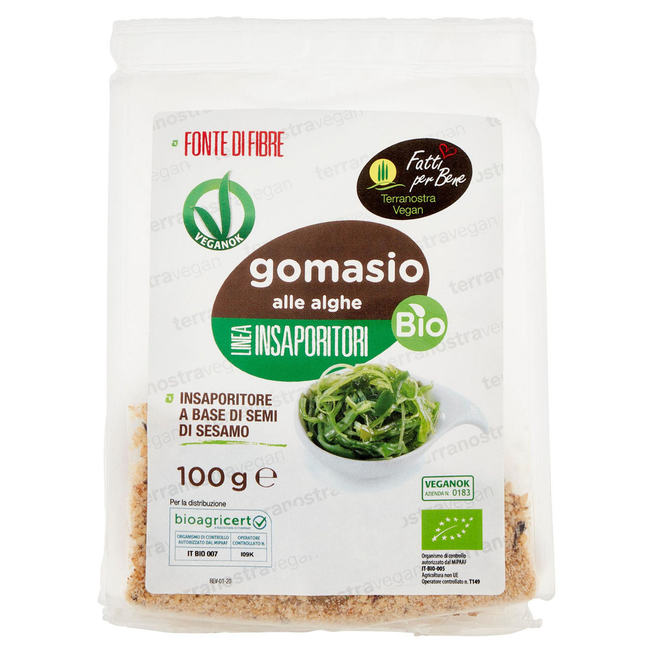 Insaporitore gomasio alle alghe bio 100 gr - Immagine 01