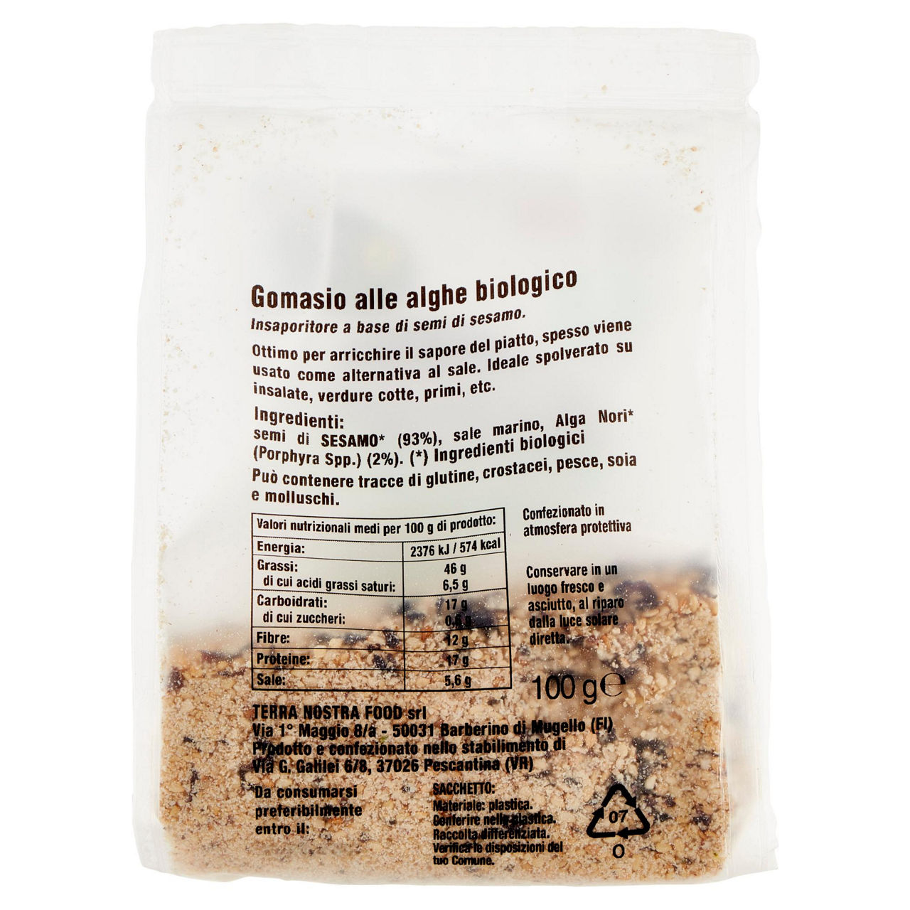 Insaporitore gomasio alle alghe bio 100 gr - Immagine 31