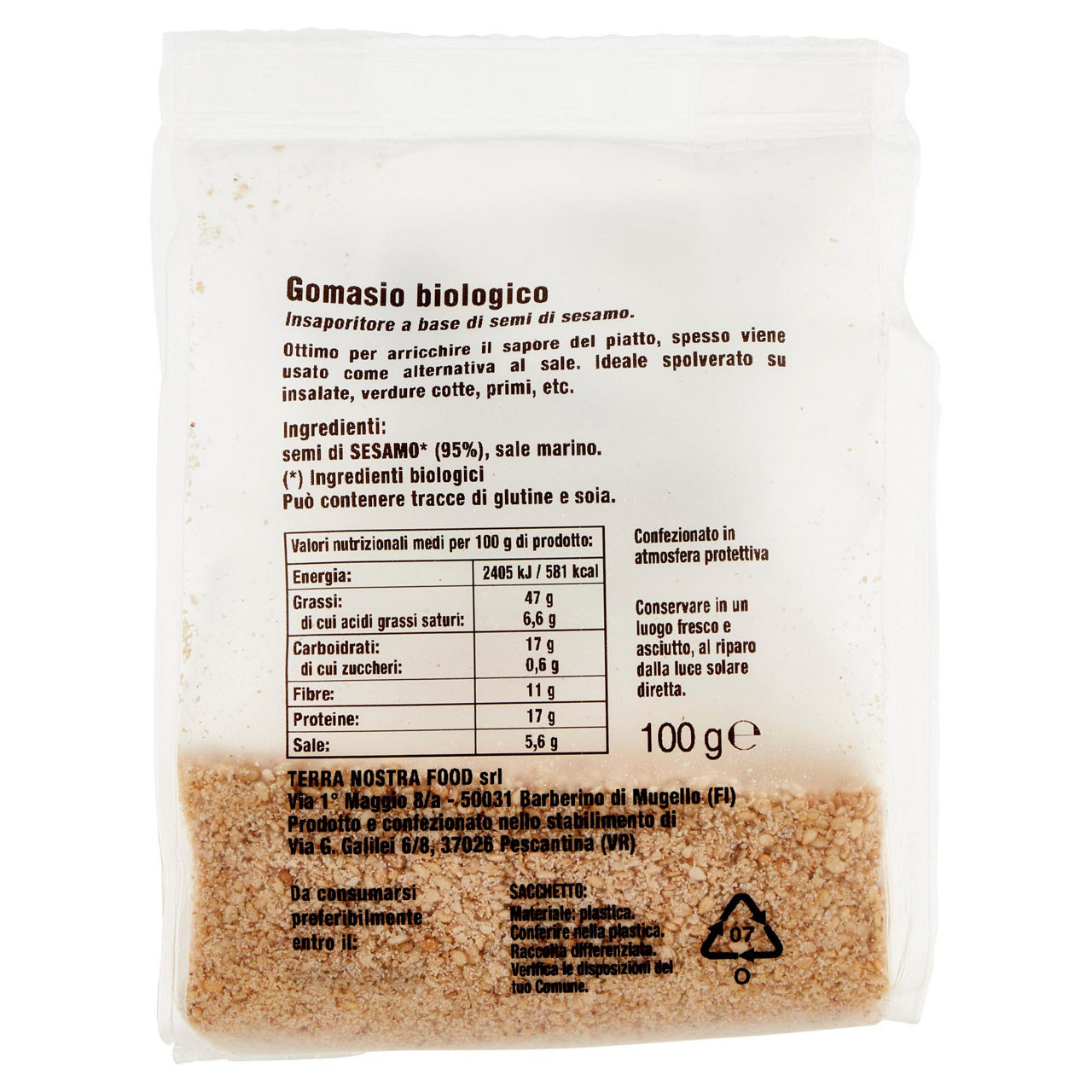 Insaporitore gomasio tradizionale bio 100 gr - Immagine 31